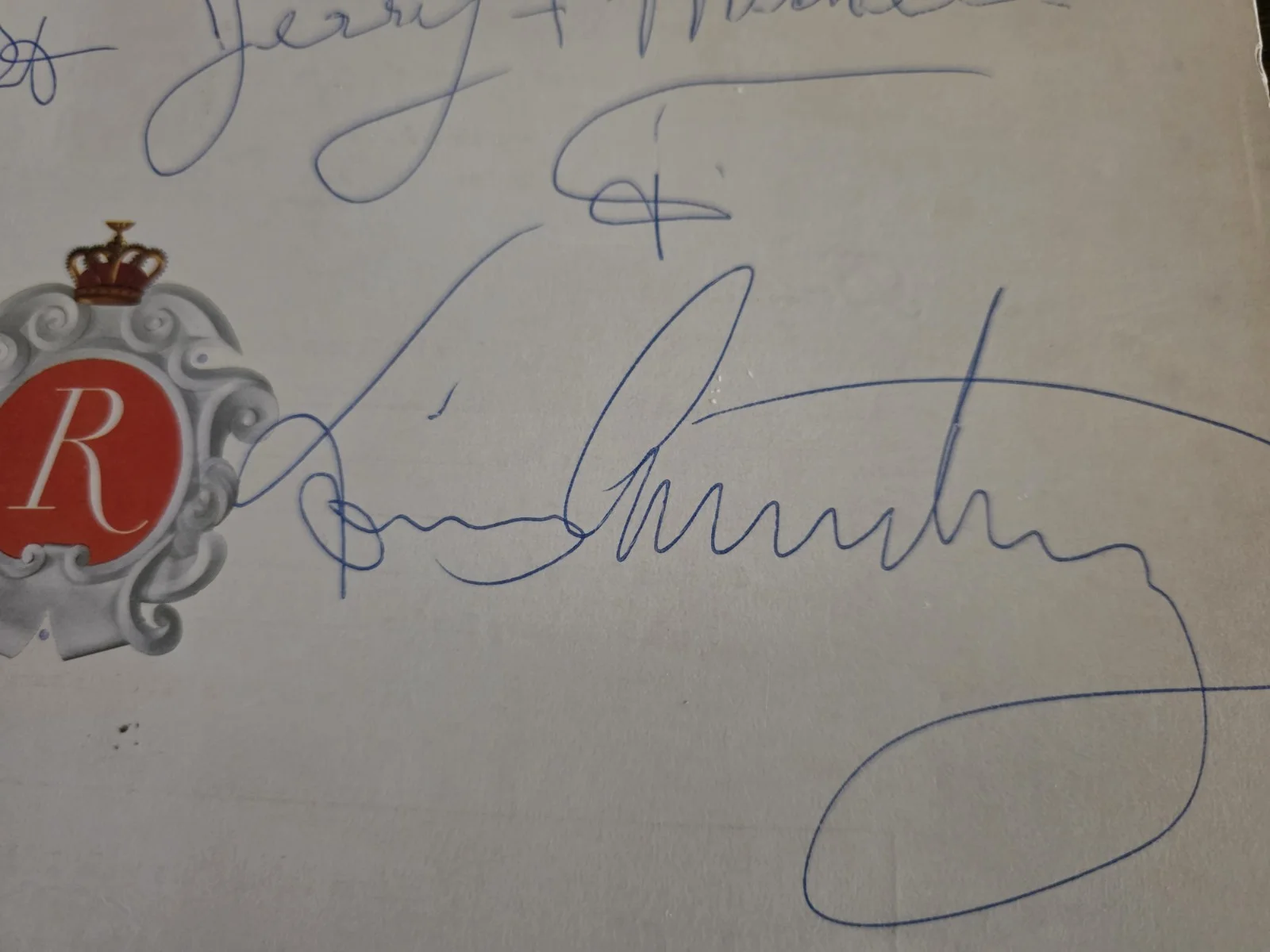 Louis Armstrong Autographed Menu Riviera Las Vegas 1963 Extraordinary Provenance, image 4