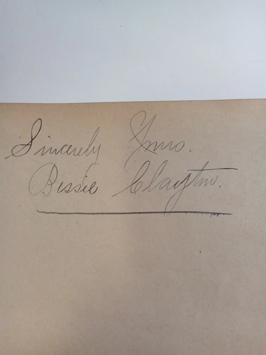 Bessie Clayton Vaudeville Star Prima Ballerina Signed Album Page JSA, изображение 3