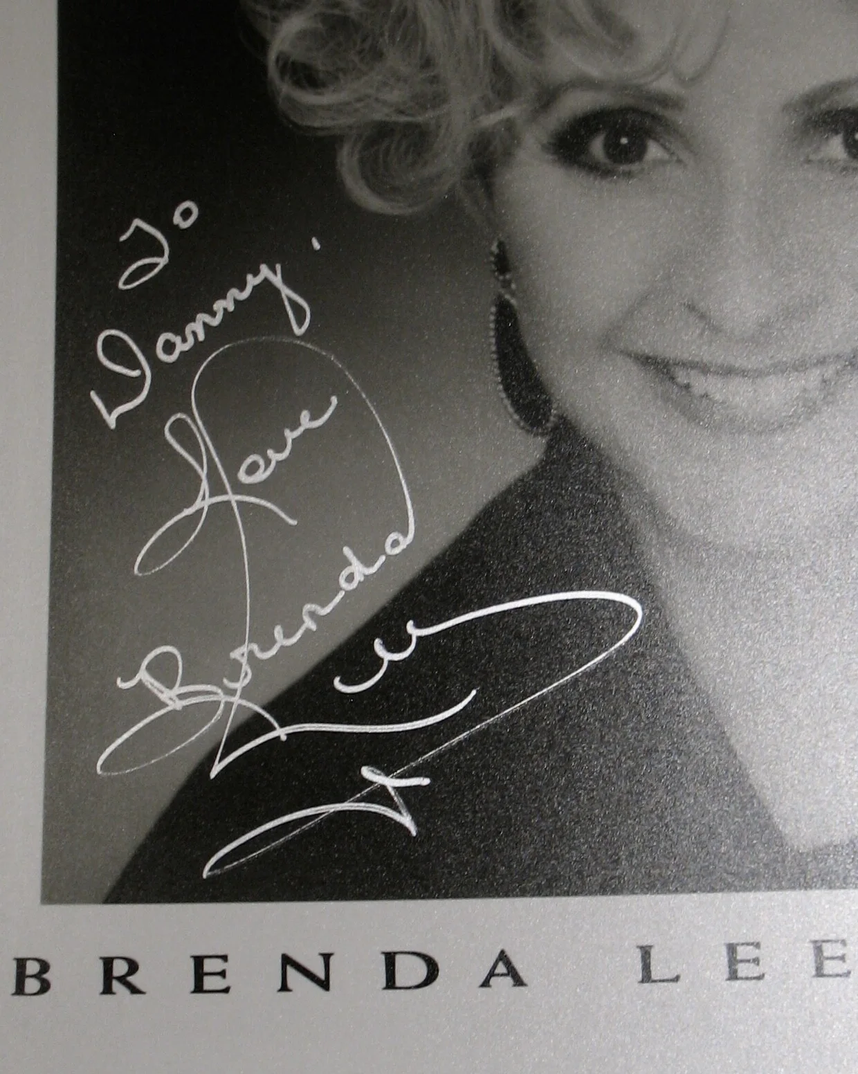 BRENDA LEE~Autographed 8x10 Photograph From This Singing Legend~Elvis Presley, image 2