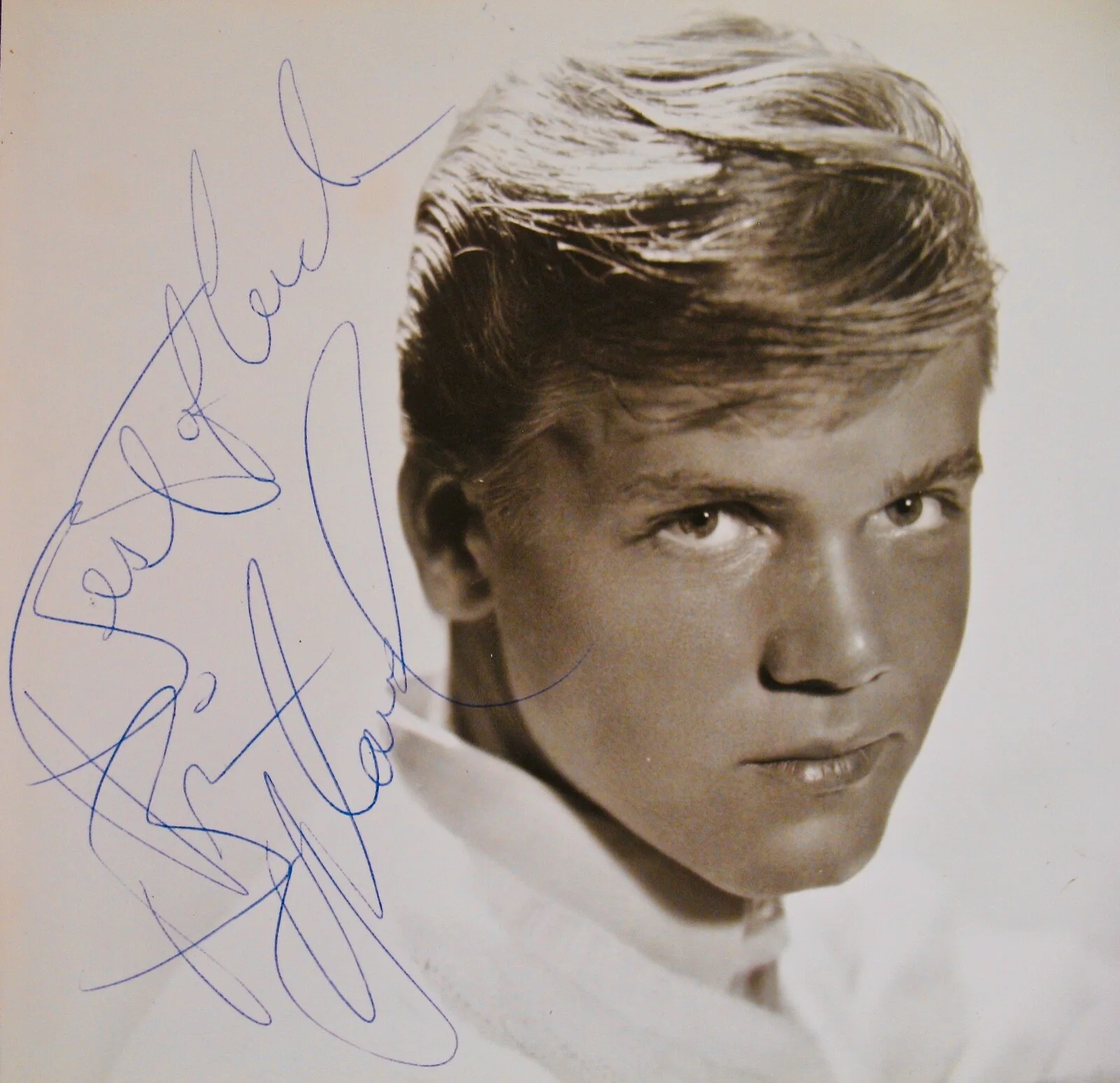 BRIAN HYLAND~Rare Early Autographed 8 x 10 Promo Photograph~Tragedy~Teen Idol, изображение 2
