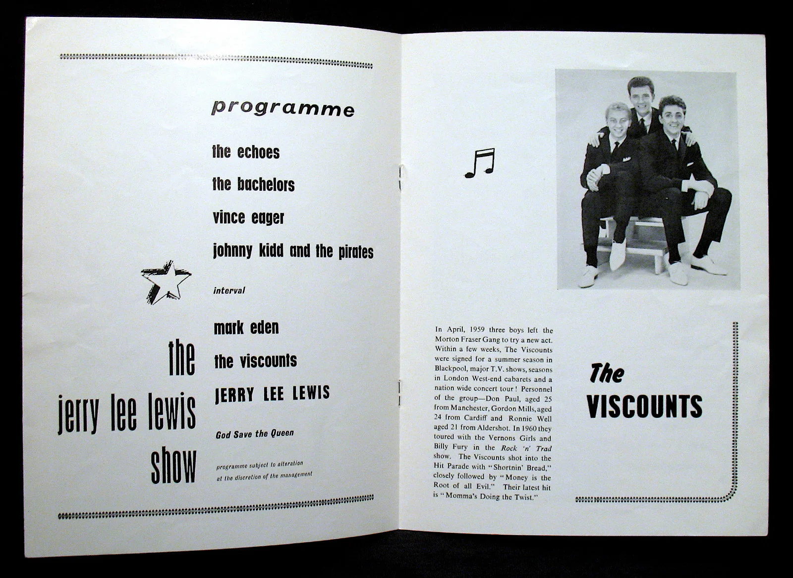 JERRY LEE LEWIS-Rare Autographed UK Concert Tourbook-Circa 1960-Rockabilly-SUN, изображение 4