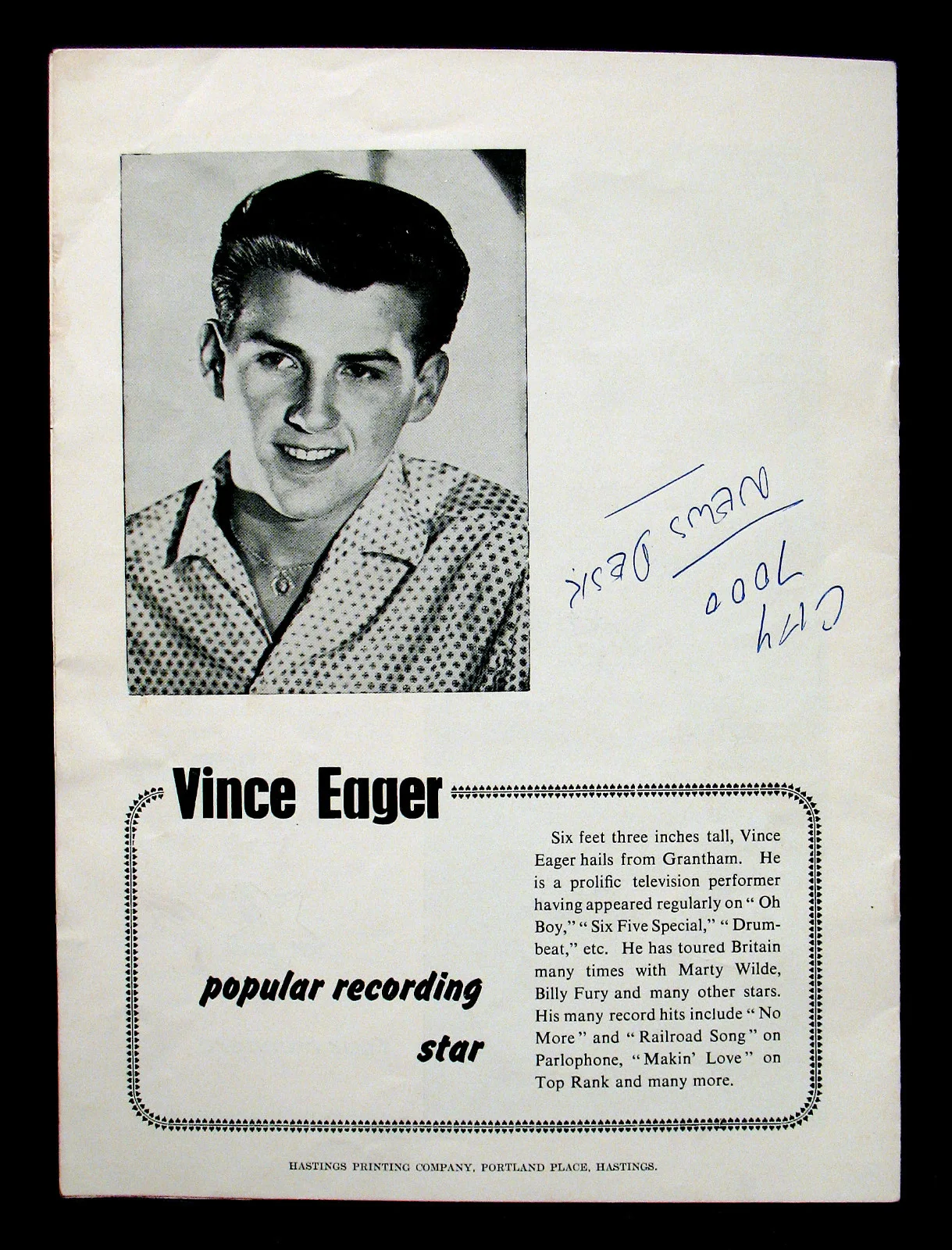 JERRY LEE LEWIS-Rare Autographed UK Concert Tourbook-Circa 1960-Rockabilly-SUN, изображение 5
