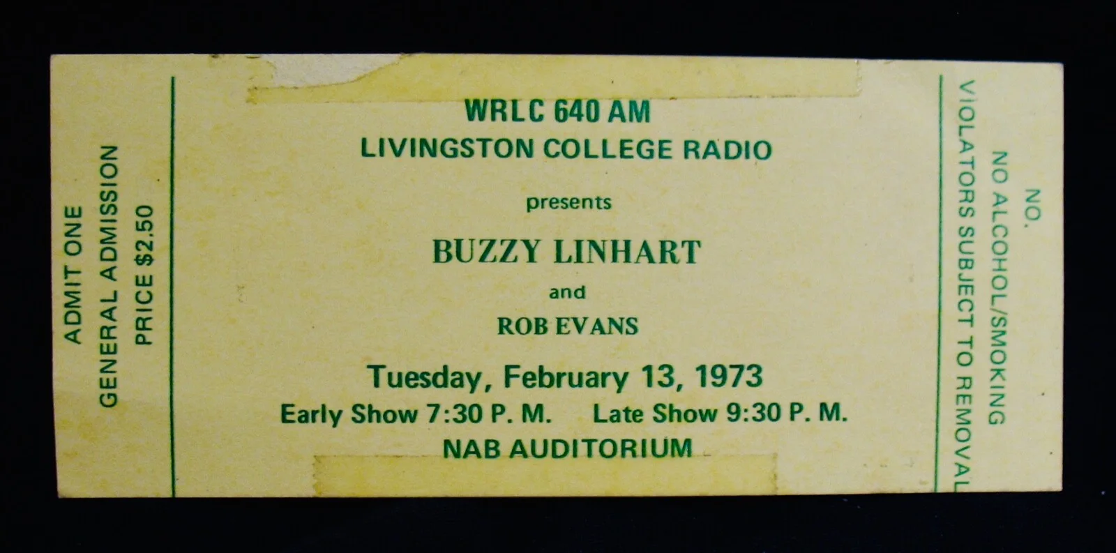 BUZZY LINHART~Mega Rare1973 Concert Memorabilia~9 Photos~Concert Ticket~Contract, image 2