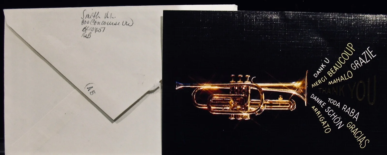 THE CHANTELS (Arlene Smith)~Rare Handwritten Thank You Card Sent To DJ Norm Nite, изображение 2