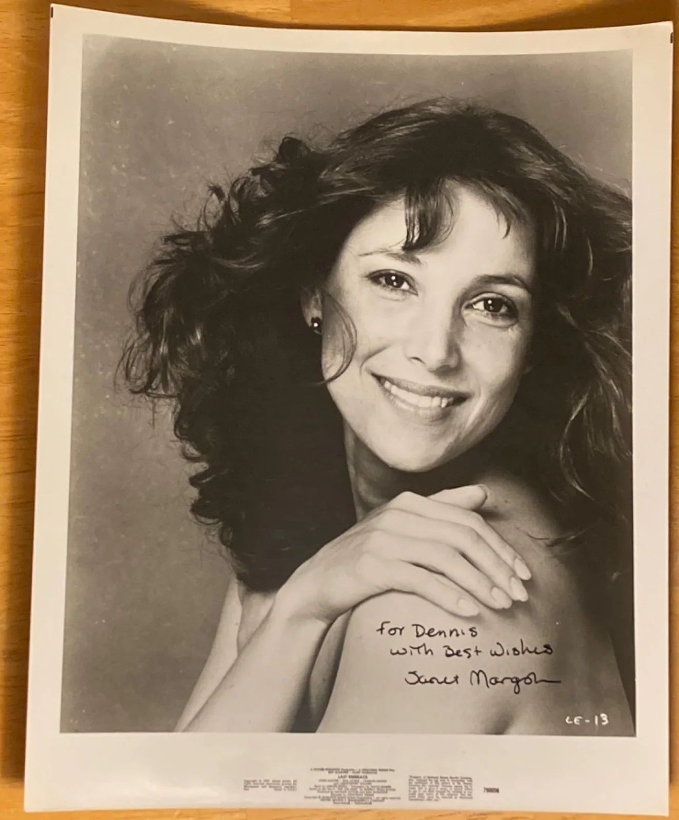Hand SIGNED Janet Margolin 8x10 Vintage Press Photo (1979) Last Embrace, изображение 2