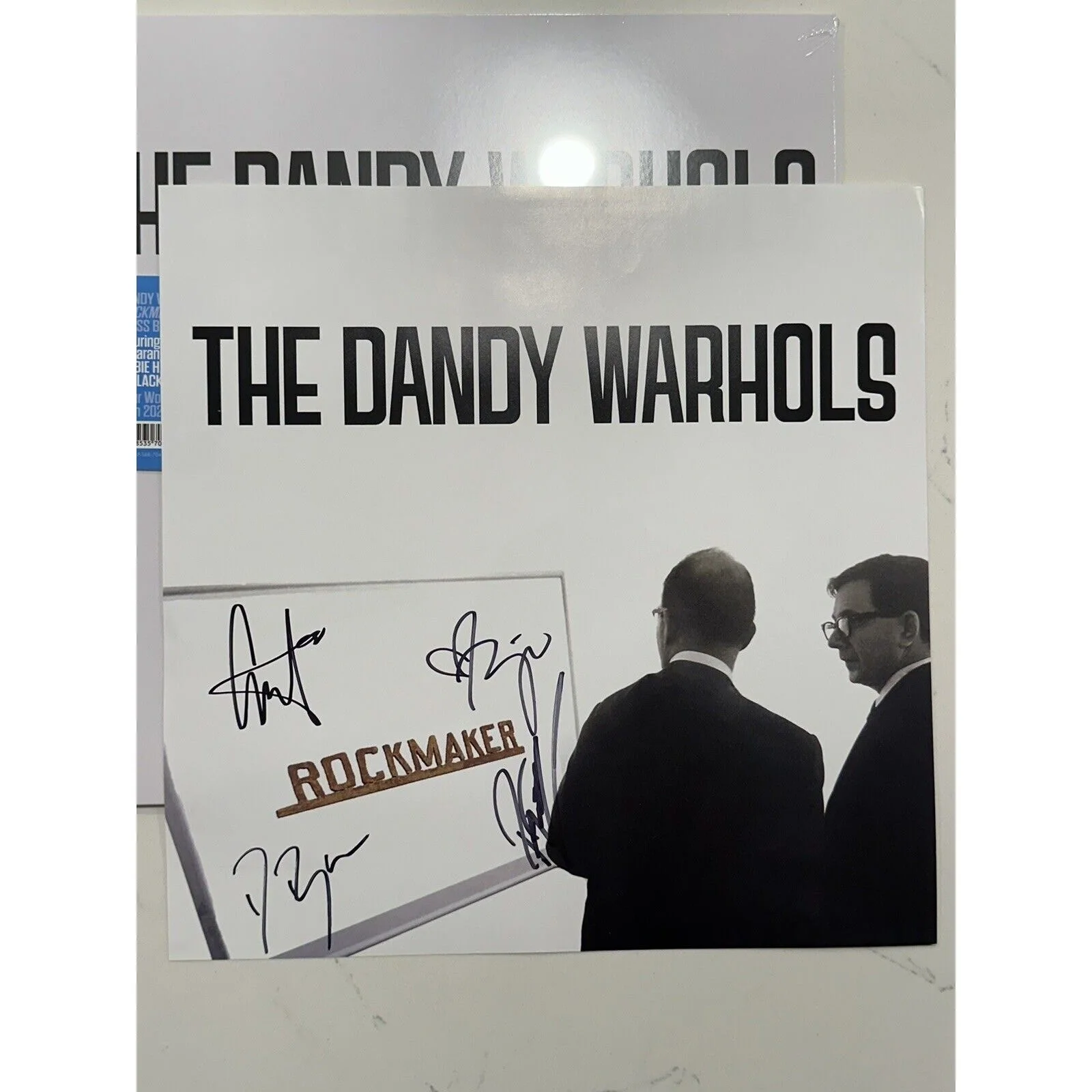 The Dandy Warhols SIGNED Autograph "Rockmaker" 12x12 LP Insert 2024 Entire Band, image 2
