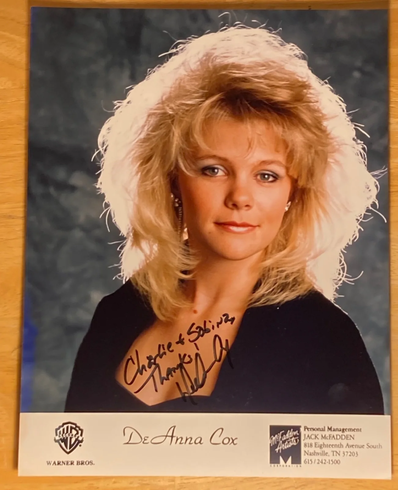 Hand SIGNED DeAnna Cox 7.5x10 Agency Photo (2) Country Music Singer, изображение 2