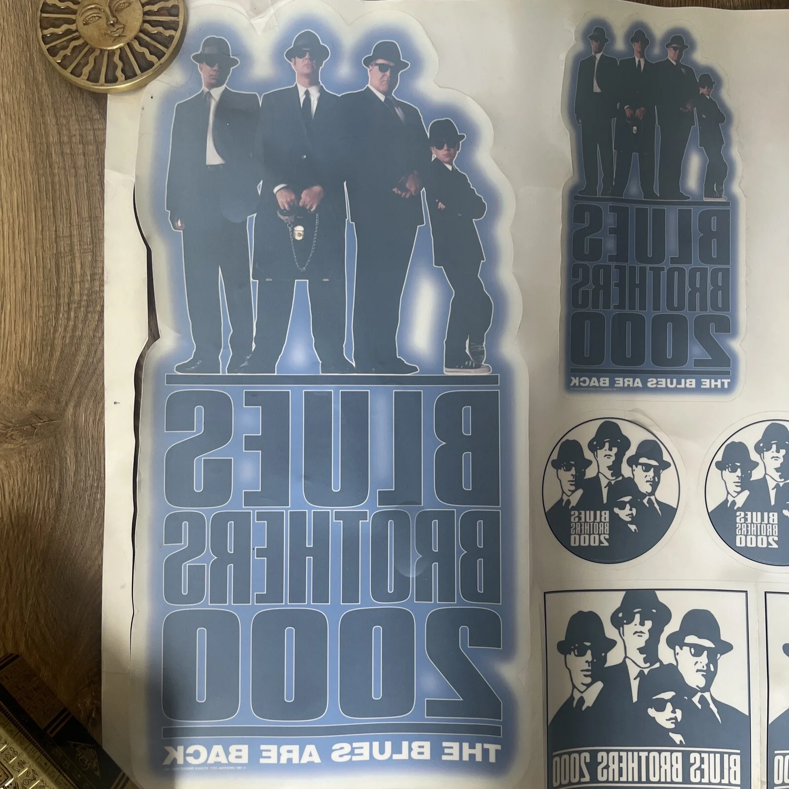 Blues Brothers 2000 Cinema Advertisement Window Stickers Set Rare Memorabilia, image 2
