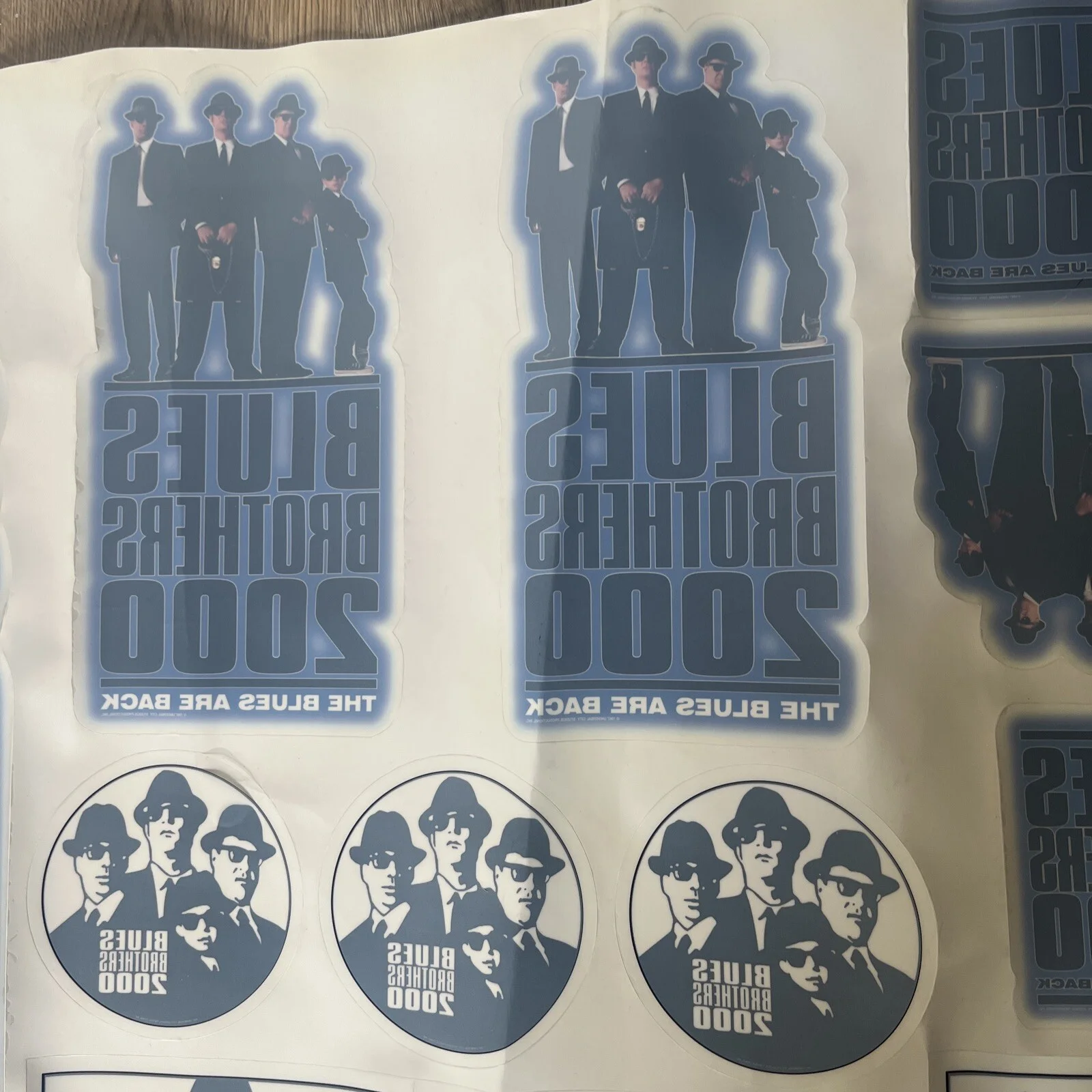 Blues Brothers 2000 Cinema Advertisement Window Stickers Set Rare Memorabilia, image 3