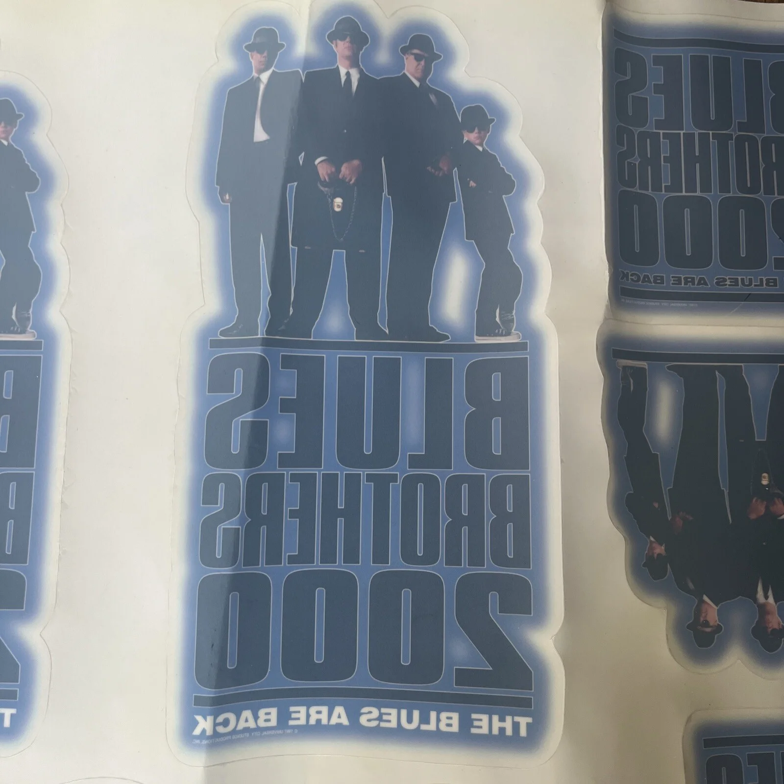 Blues Brothers 2000 Cinema Advertisement Window Stickers Set Rare Memorabilia, image 5