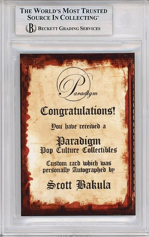Scott Bakula — FAMILY GUY -SCOTT BAKULA- Beckett BAS Signed/Autograph/Auto TV Cartoon Card, изображение 2
