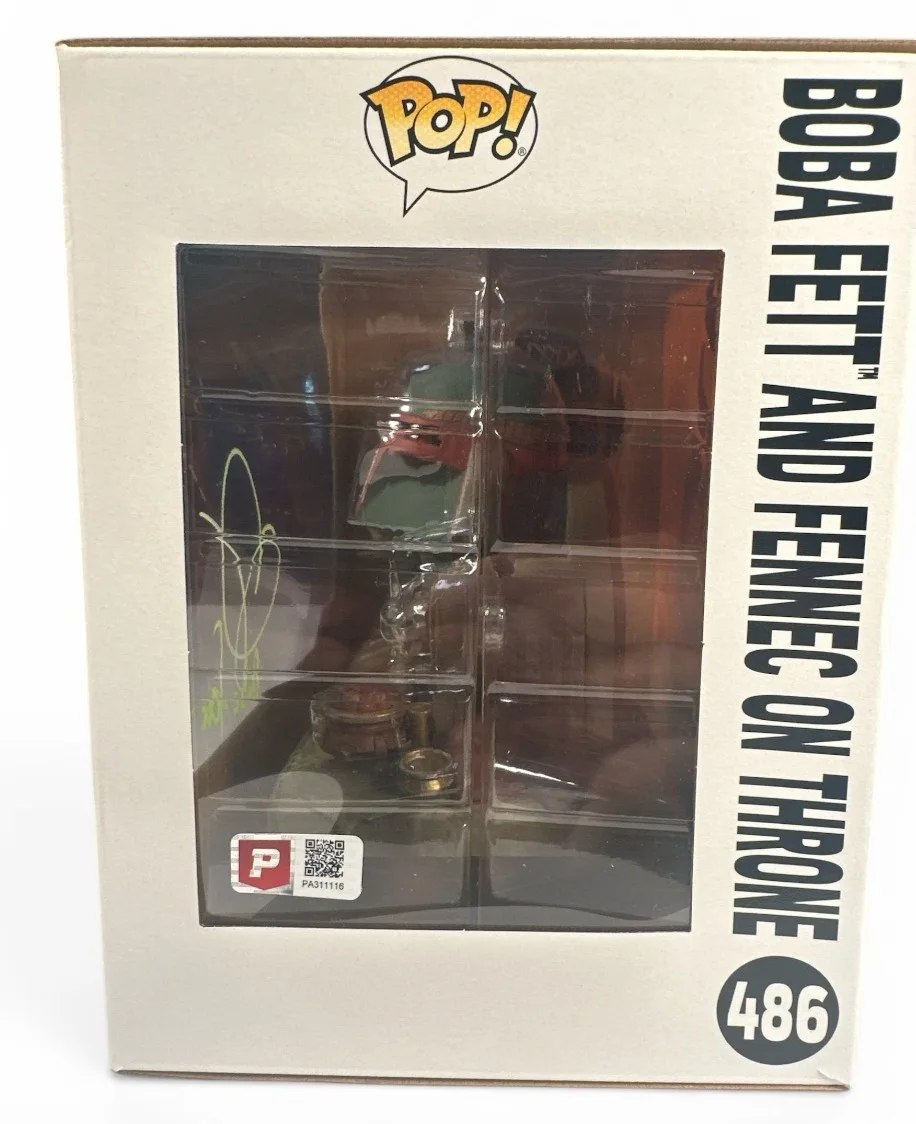 Daniel Logan — Daniel Logan Signed Boba Fett & Fennec Throne #486 Funko Pop PA, image 2