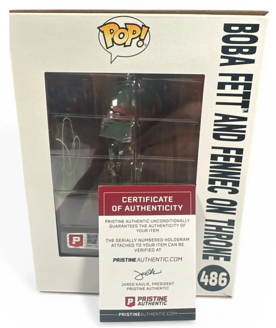 Daniel Logan — Daniel Logan Signed Boba Fett & Fennec Throne #486 Funko Pop PA, image 4