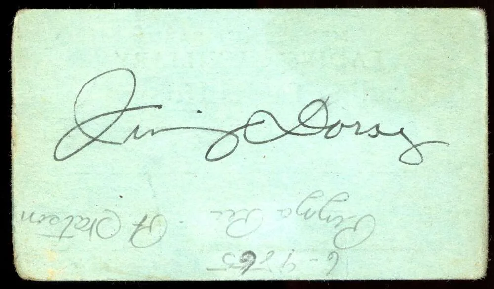 Jimmy Dorsey — Jimmy Dorsey PSA DNA Signed Membership Card Autograph