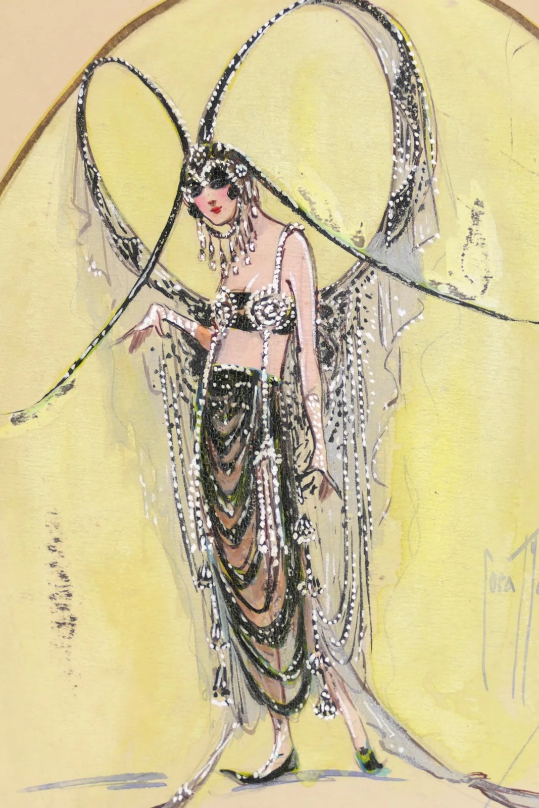 MacGeachy, Cora. (1884 - 1960) - Two Original Costume Designs, ca. 1918, image 5