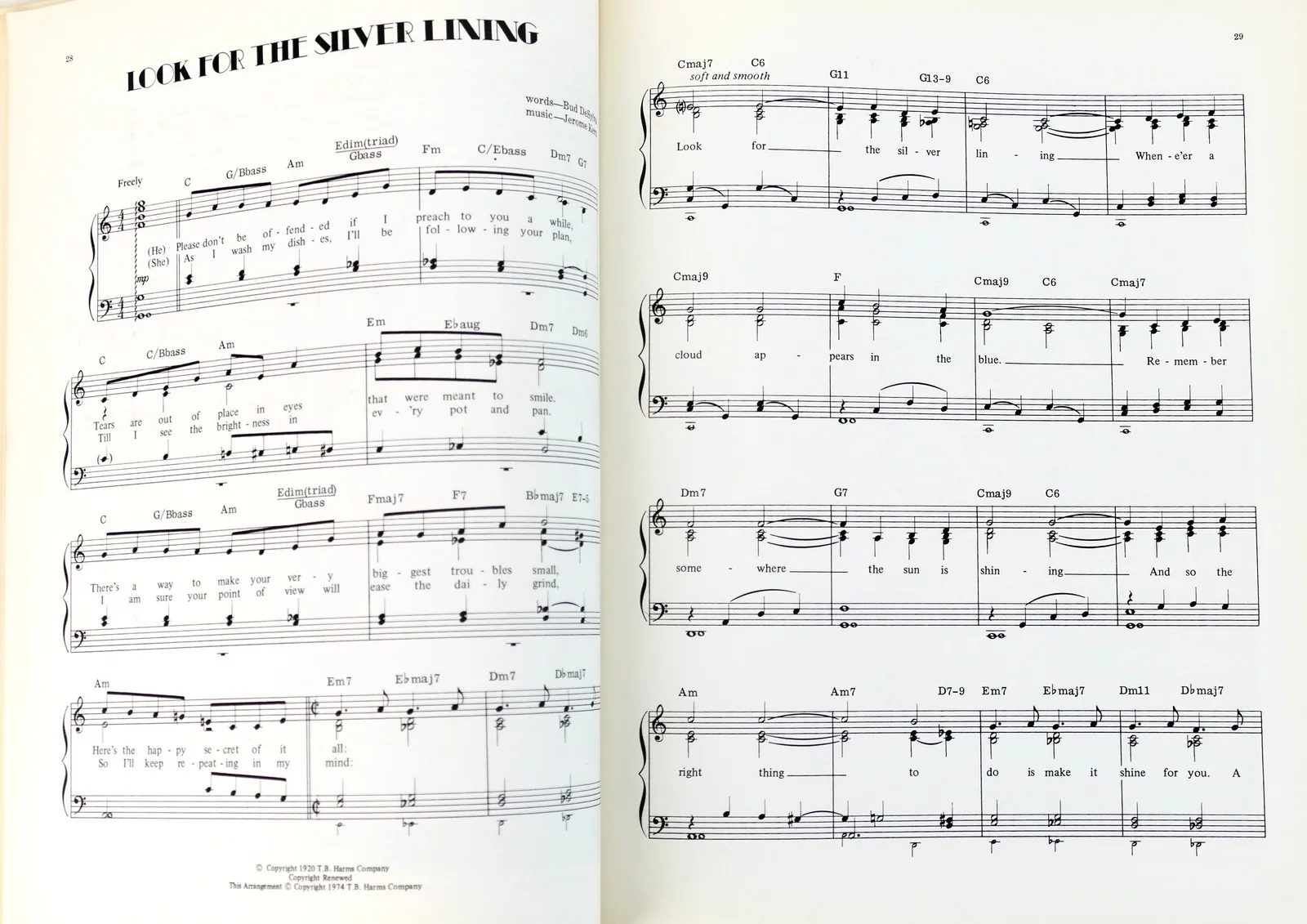 JEROME KERN Presentation Score to Harold Arlen, image 4