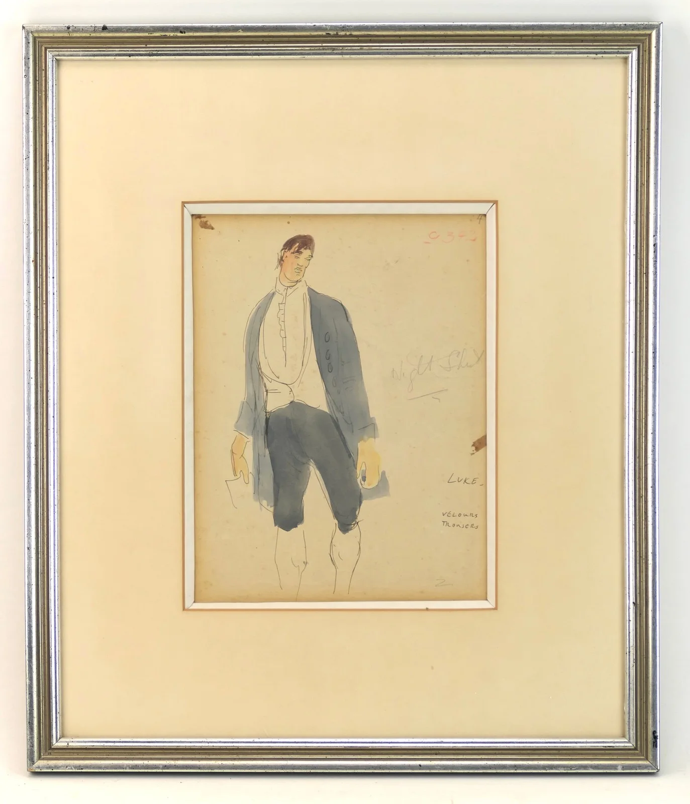 Beaton, Cecil. (1904 - 1980) "Gainsborough’s Girls" 2 Original Costume Designs, image 2