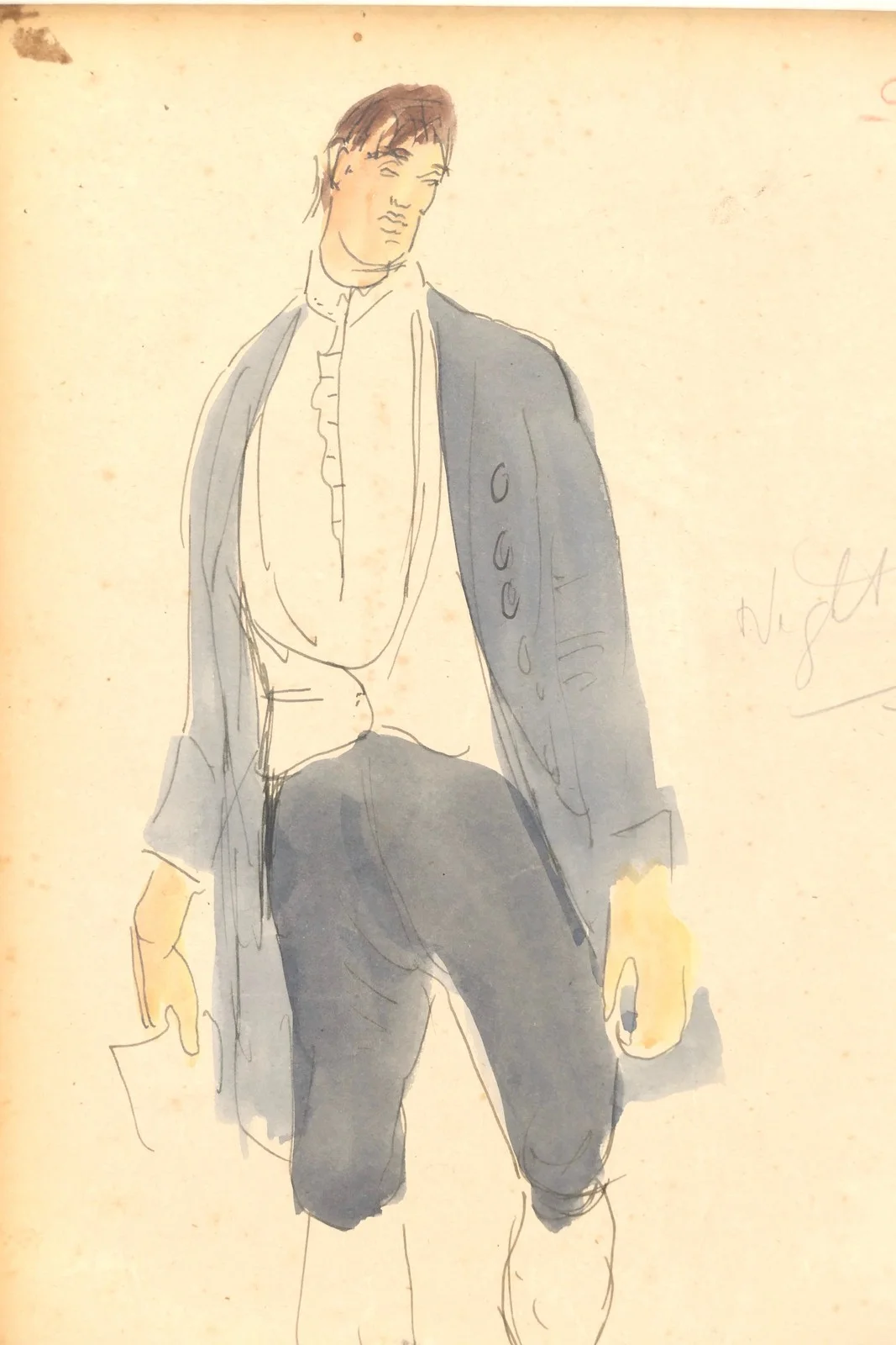 Beaton, Cecil. (1904 - 1980) "Gainsborough’s Girls" 2 Original Costume Designs, image 3