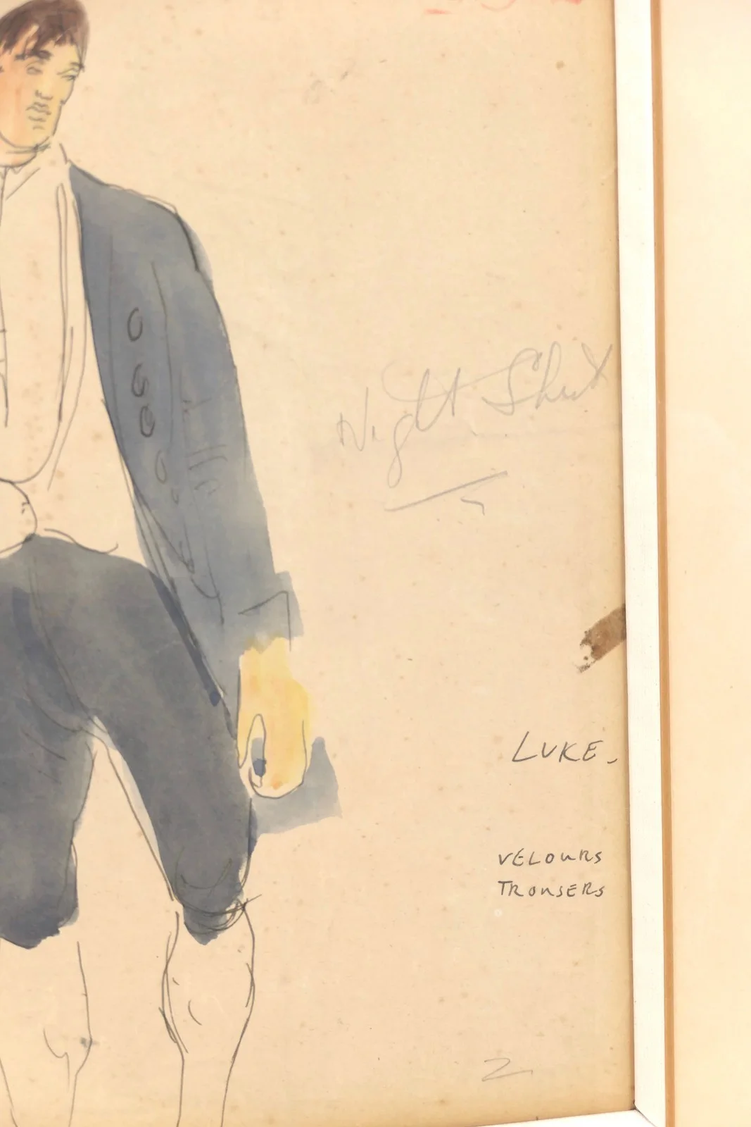 Beaton, Cecil. (1904 - 1980) "Gainsborough’s Girls" 2 Original Costume Designs, image 4