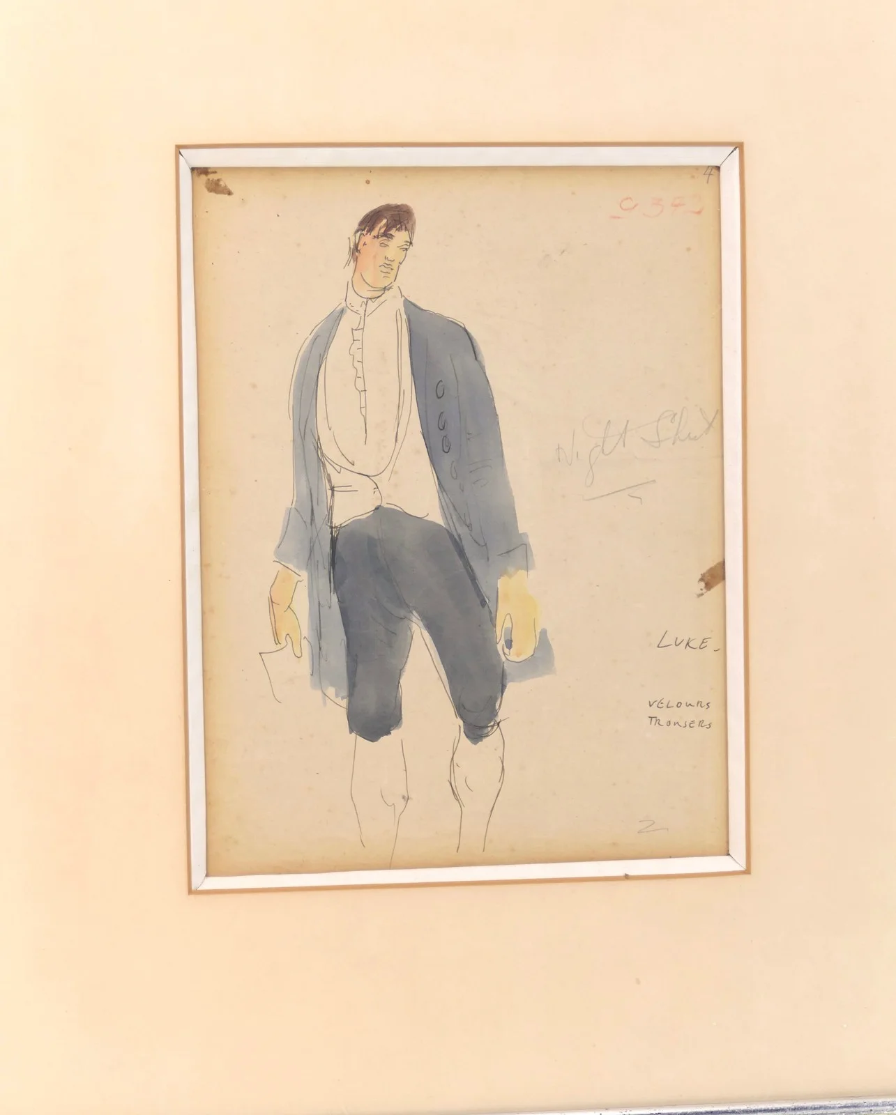 Beaton, Cecil. (1904 - 1980) "Gainsborough’s Girls" 2 Original Costume Designs, image 5