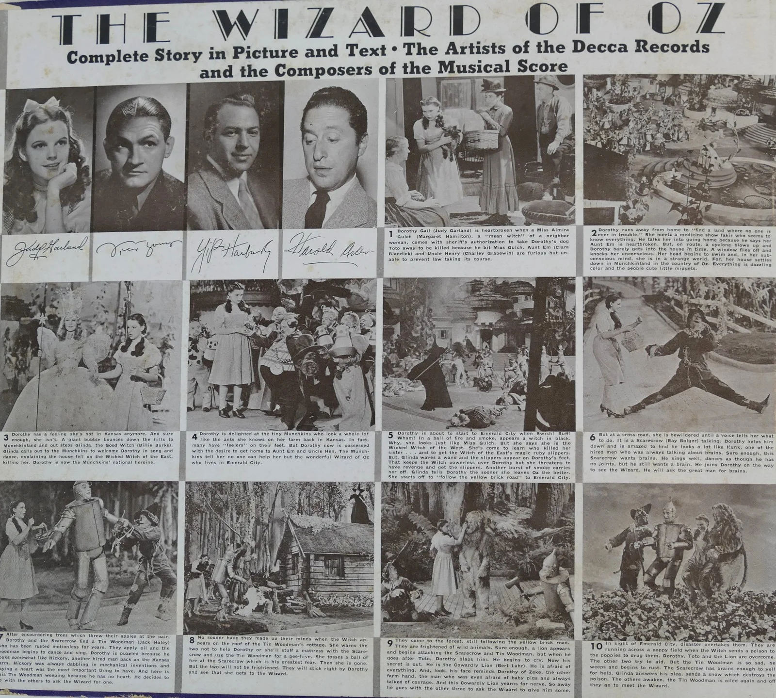 Darby, Ken. (1909 - 1992): Signed WIZARD OF OZ Record Set, изображение 4