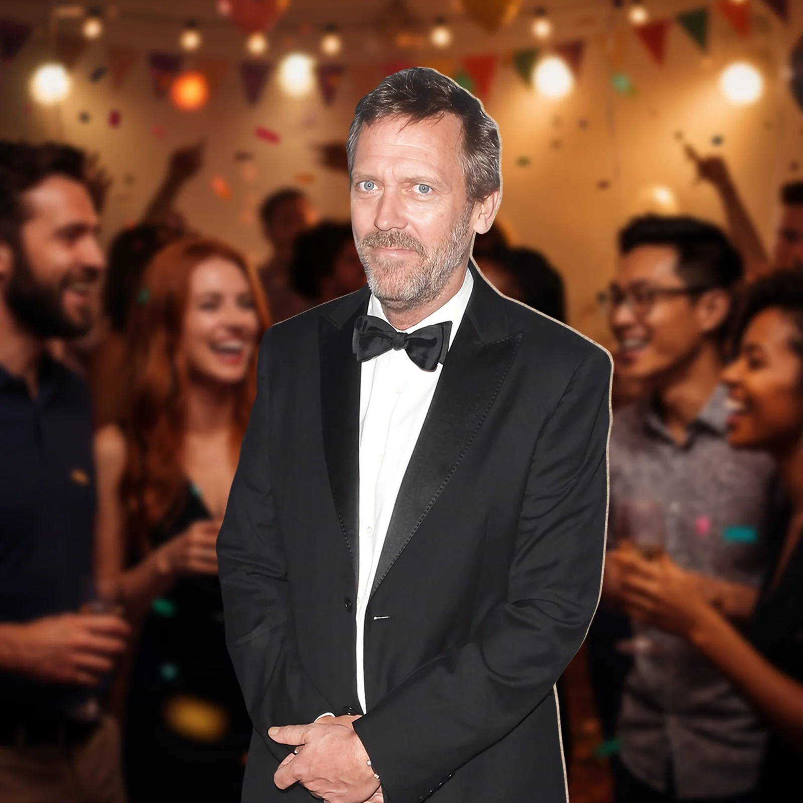 Hugh Laurie Lifesize Cardboard Cutout with Free Mini Celebrity Standee / Standup, image 3