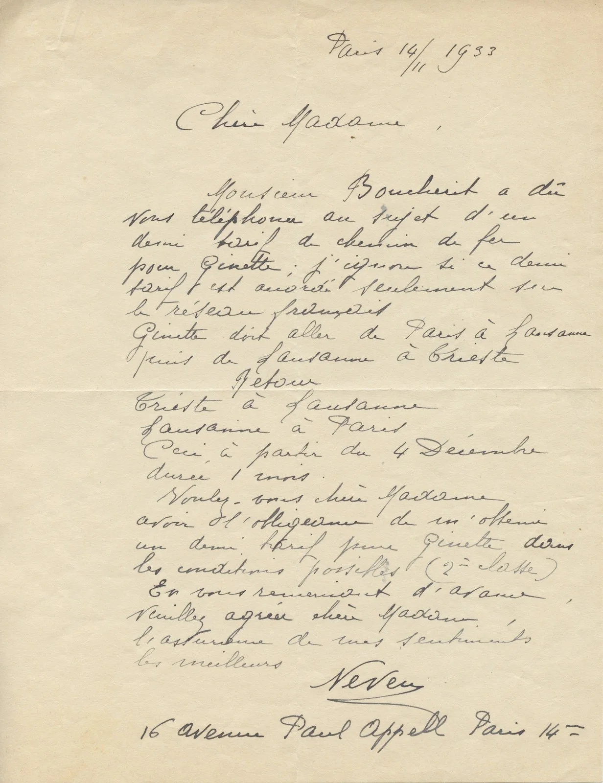 Ginette NEVEU: ARCHIVE (Violinist, Enesco), image 3