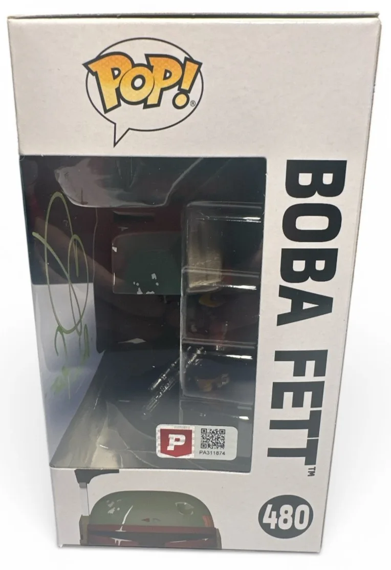 Daniel Logan — Daniel Logan Signed Boba Fett #480 Funko Pop PA Star Wars, изображение 2