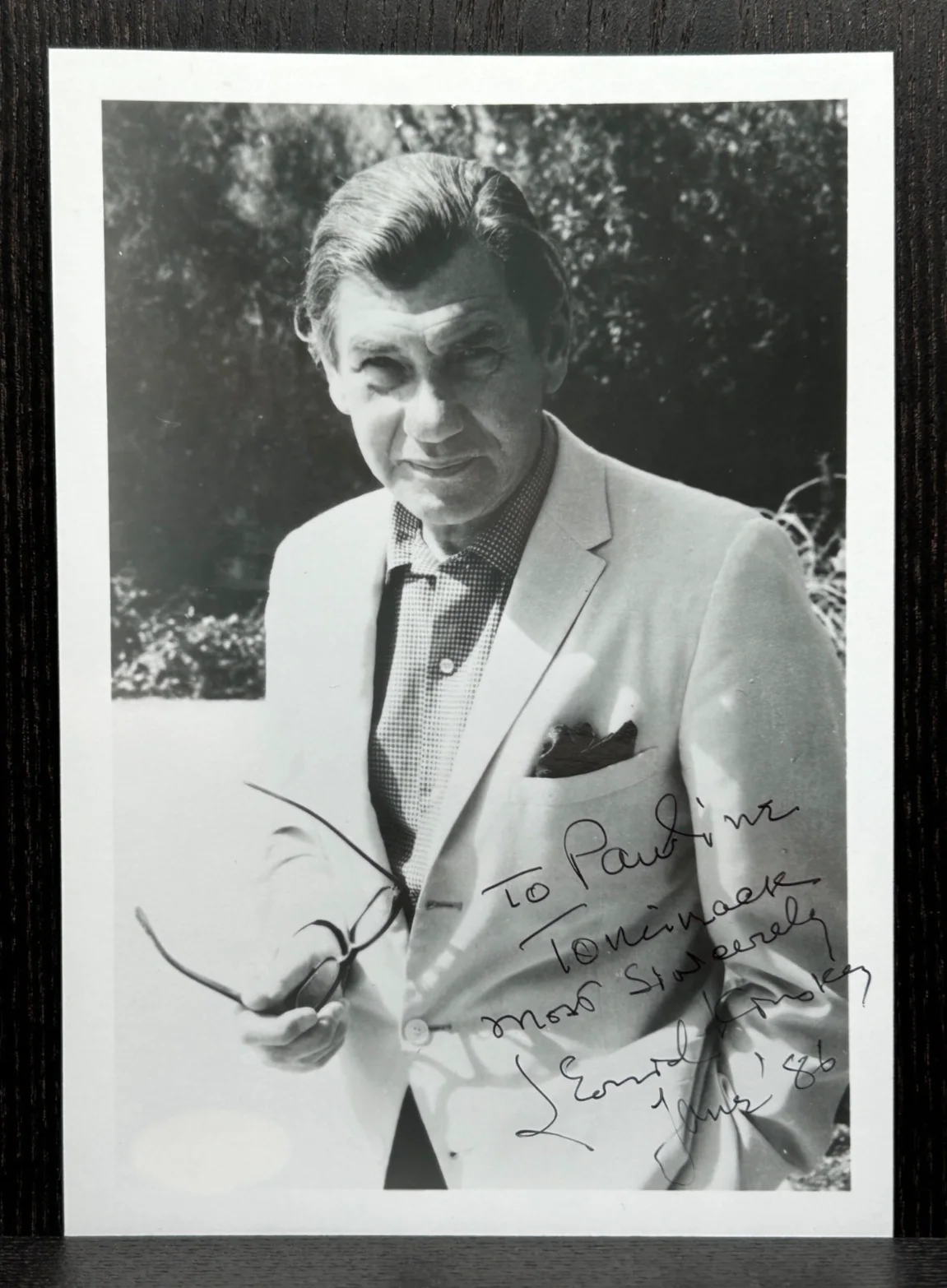 Leonid Kinskey — LEONID KINSKEY SIGNED 5x7 PHOTO & ENVELOPE Autograph JSA COA Casablanca Actor, изображение 2