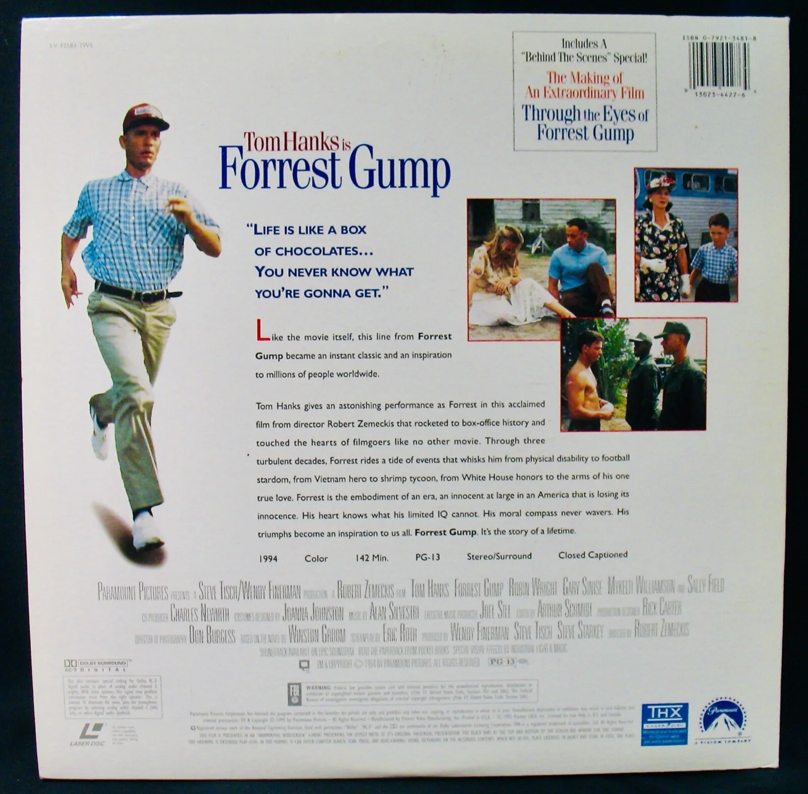 Tom Hanks — FORREST GUMP~Tom Hanks Signed FORREST GUMP Laser Disc (Deluxe Version)~Excellent, image 4