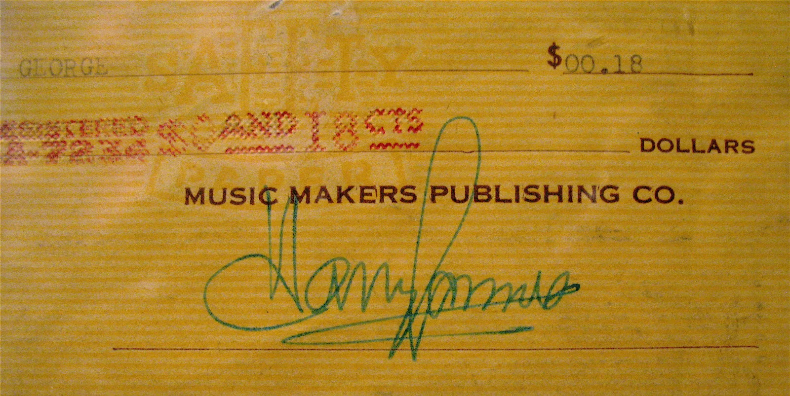HARRY JAMES-Rare Fully Signed Business Check-PSA DNA Encapsulated-Big Band Jazz, изображение 2