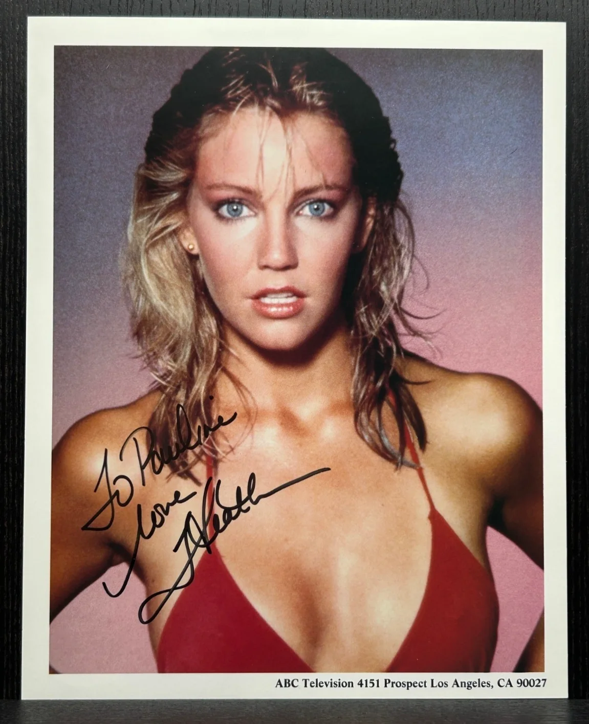 Heather Locklear — HEATHER LOCKLEAR 8x10 HAND SIGNED PHOTO Original Autograph JSA COA Melrose Place