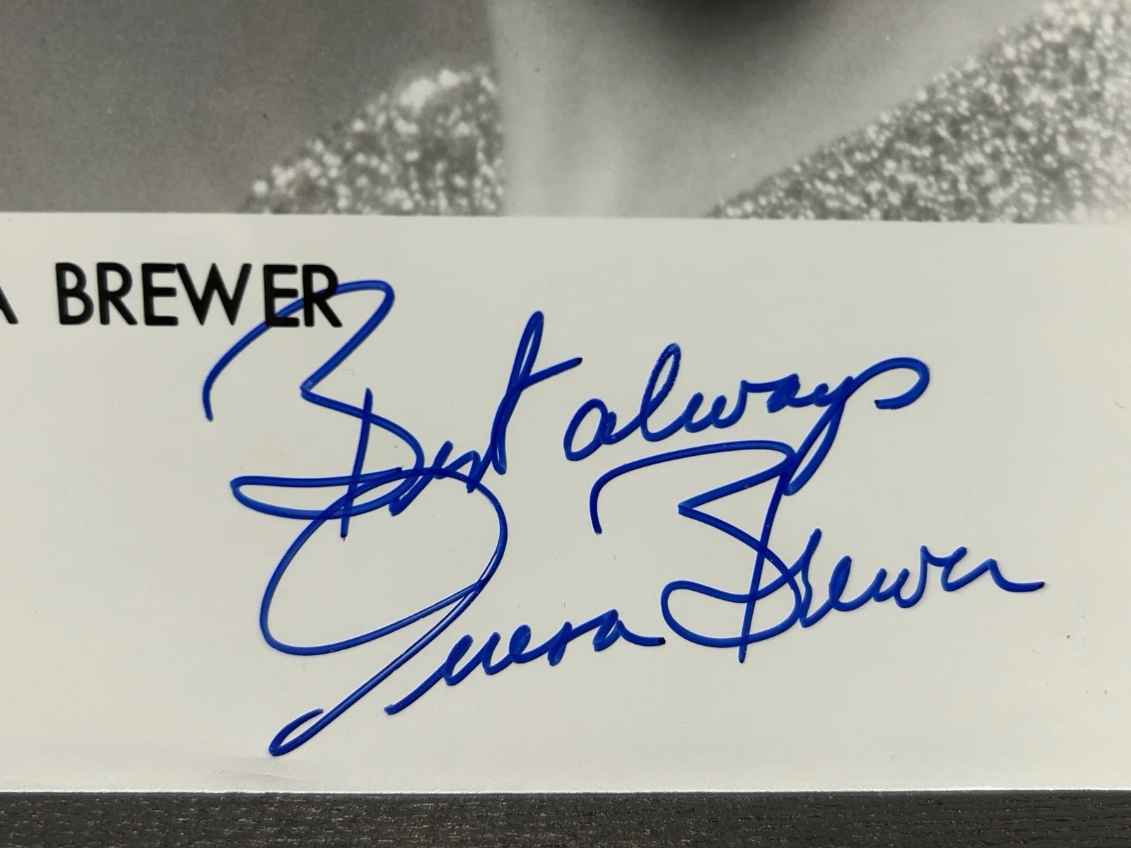 TERESA BREWER ORIGINAL SIGNED 8x10 "DR JAZZ" PHOTO Singer MUSIC! MUSIC! MUSIC!, изображение 2