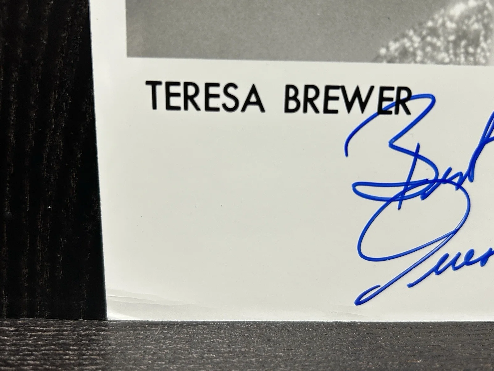 TERESA BREWER ORIGINAL SIGNED 8x10 "DR JAZZ" PHOTO Singer MUSIC! MUSIC! MUSIC!, изображение 3