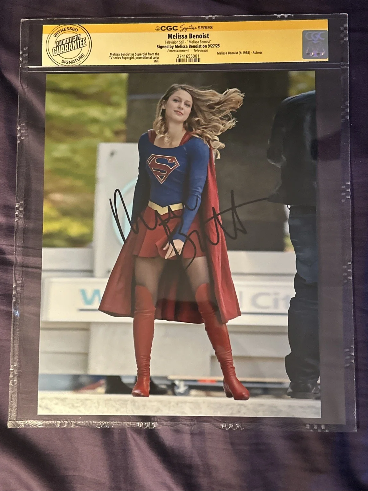 Melissa Benoist — Melissa Benoist Supergirl CGC SS Signed Auto Autographed Picture Wow! 🤩, image 2
