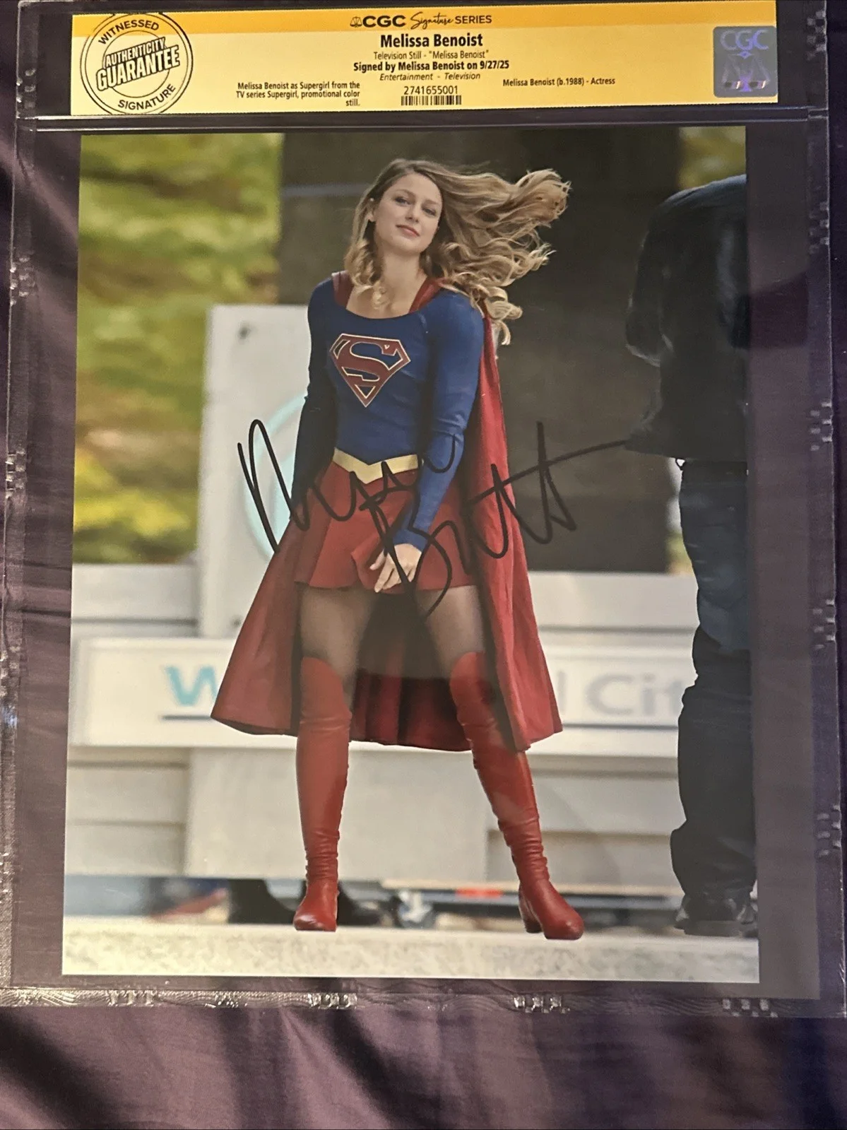 Melissa Benoist — Melissa Benoist Supergirl CGC SS Signed Auto Autographed Picture Wow! 🤩, image 3
