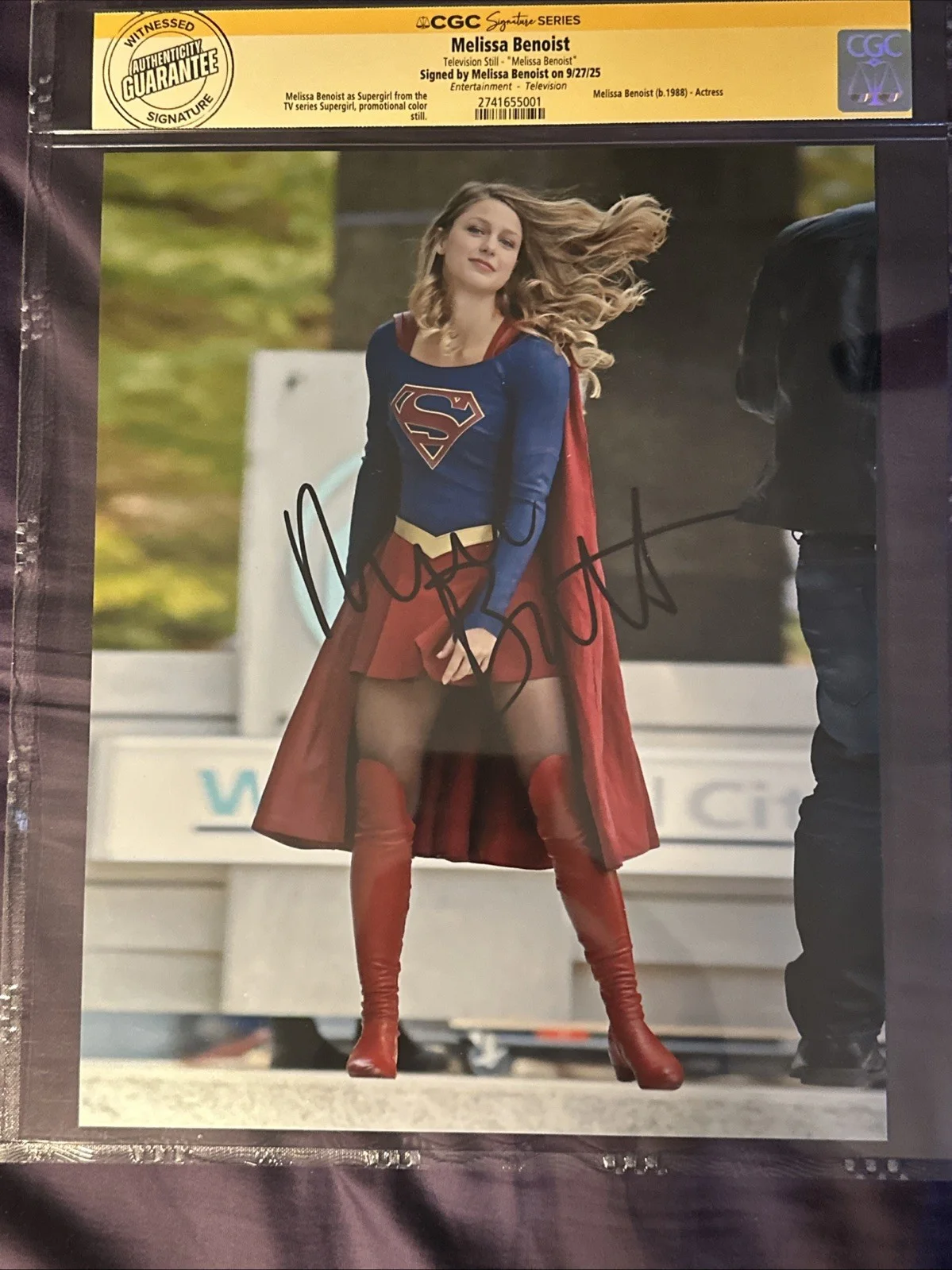 Melissa Benoist — Melissa Benoist Supergirl CGC SS Signed Auto Autographed Picture Wow! 🤩, image 4