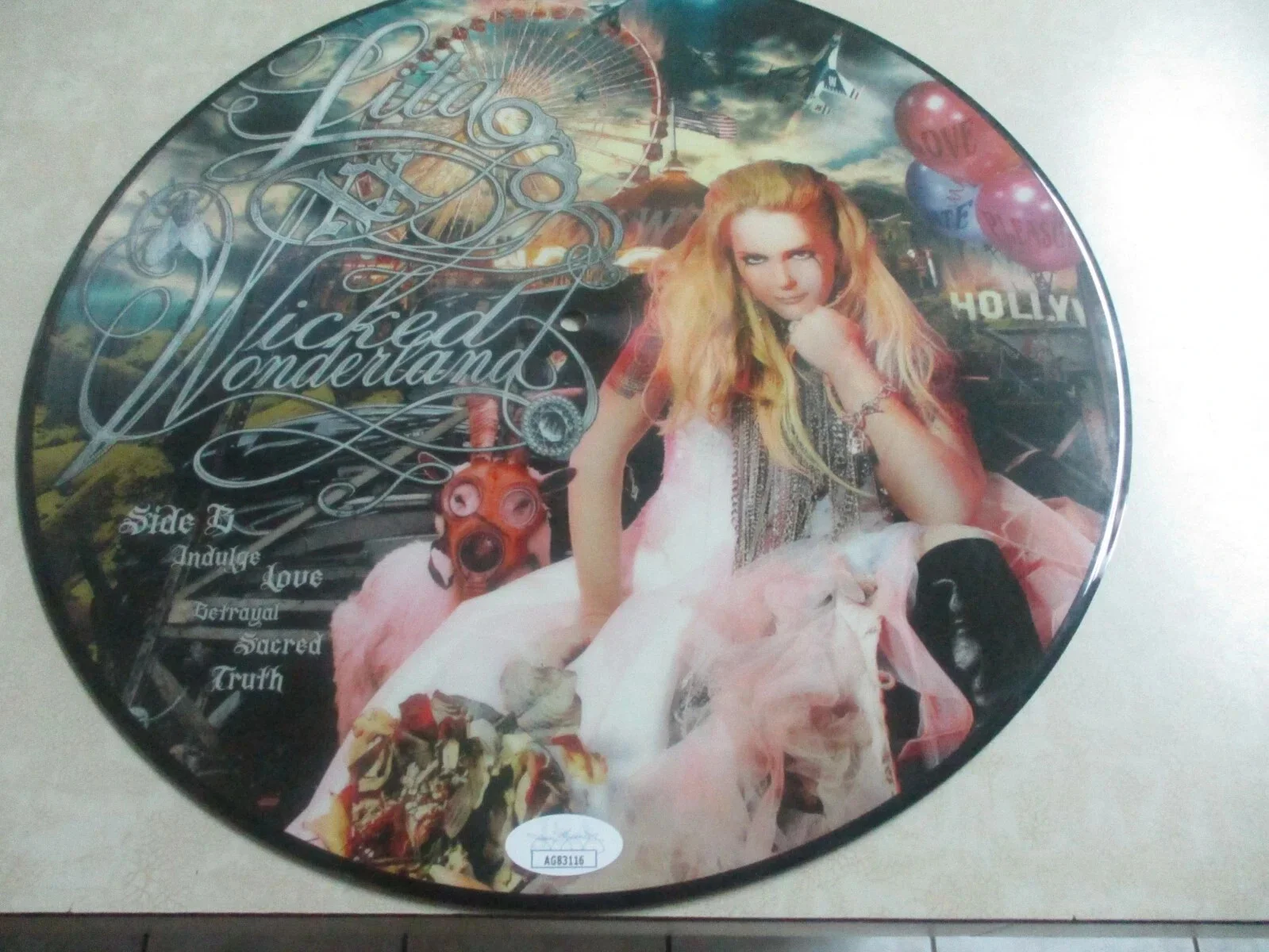 LITA FORD (THE RUNAWAYS) AUTHENTIC SIGNED/AUTOGRAPHED RARE PICTURE DISC JSA CERT, изображение 4