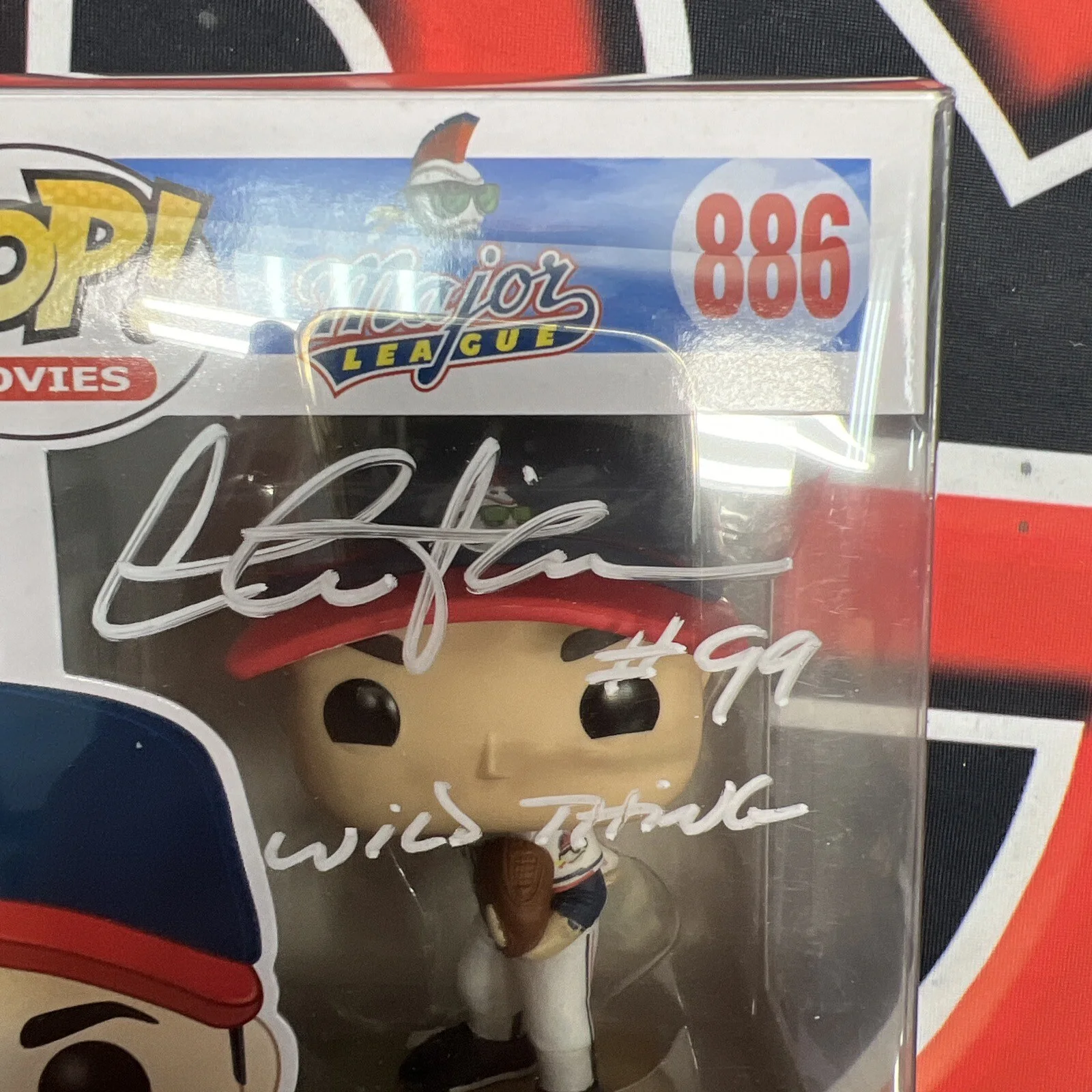 Charlie Sheen — Charlie Sheen Signed Major League Ricky Vaughn Funko Pop Wild Thing Steiner CX, изображение 2