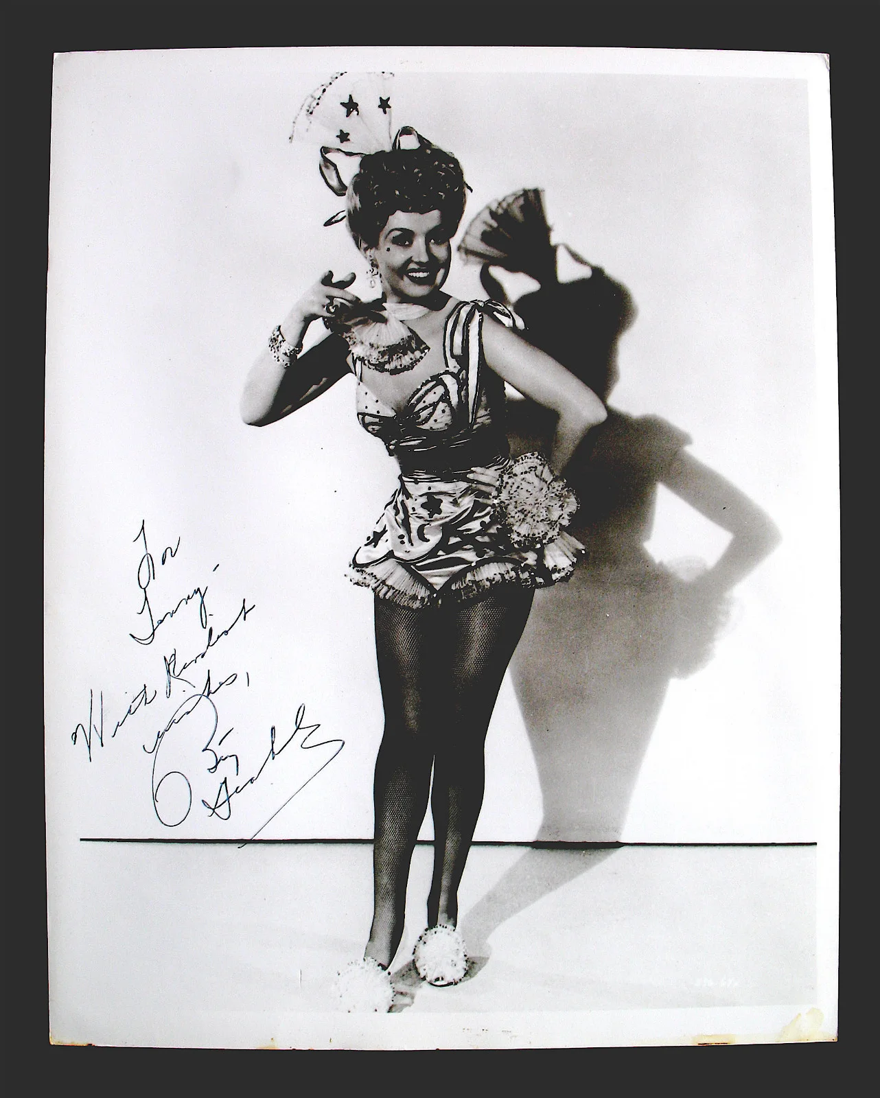 BETTY GRABLE — BETTY GRABLE-Mega Rare 11x14 Autographed & Inscribed Photograph-Sexy Pinup Girl
