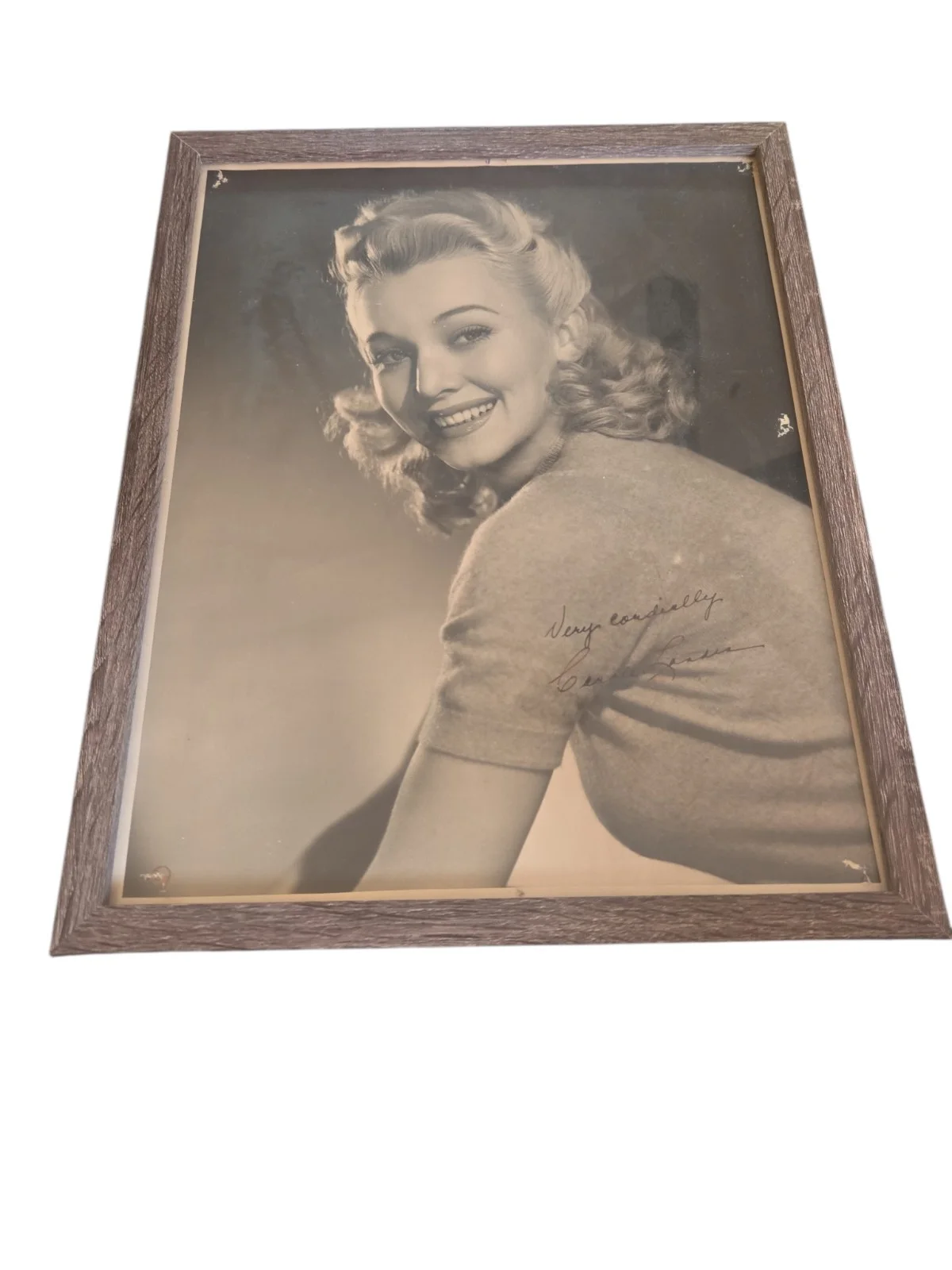 Carole Landis — American Actress Carole Landis Signed Photograph