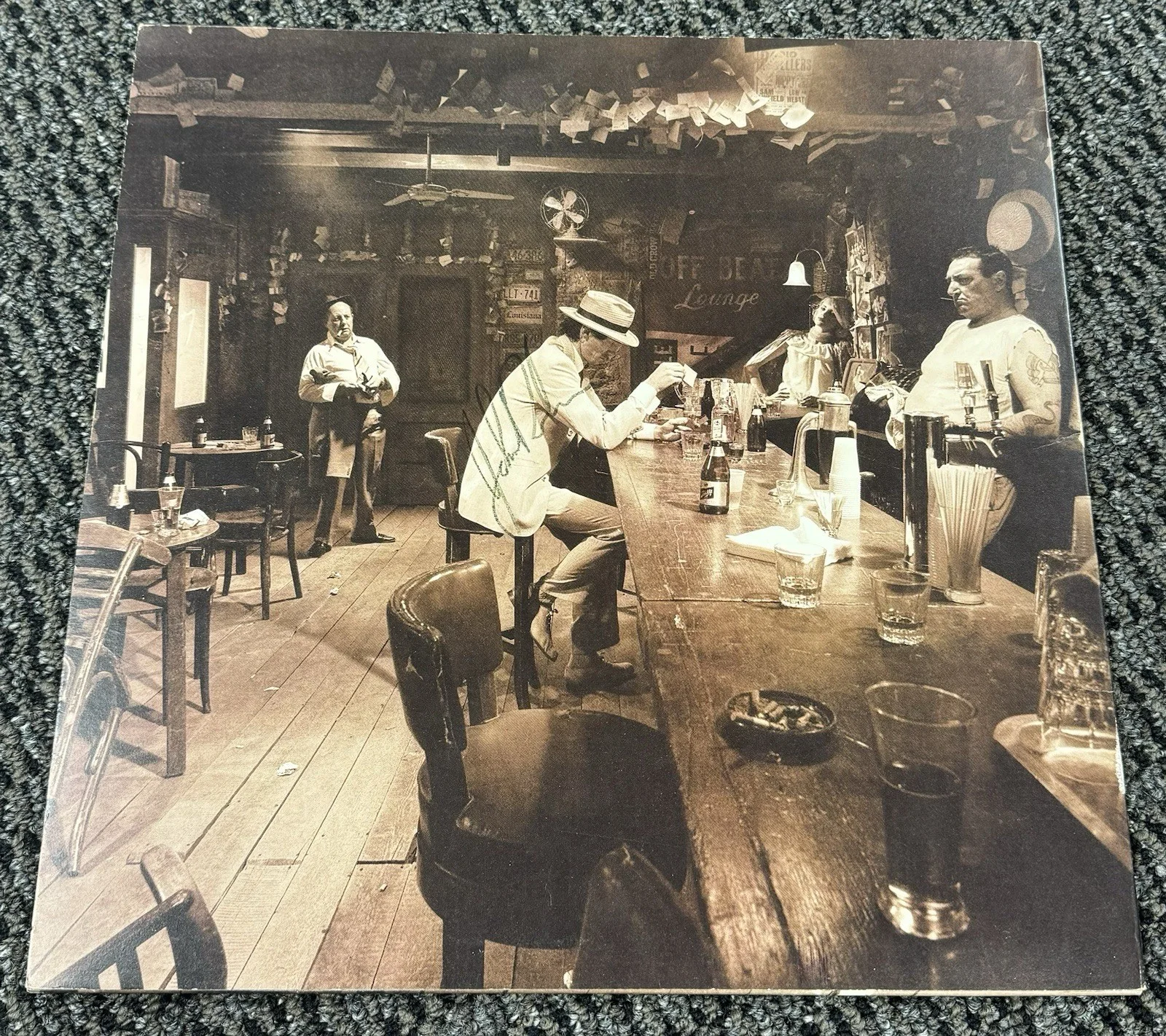 John Bonham Signed Auto In Through The Out Door Led Zeppelin Album Vinyl JSA LOA, изображение 2