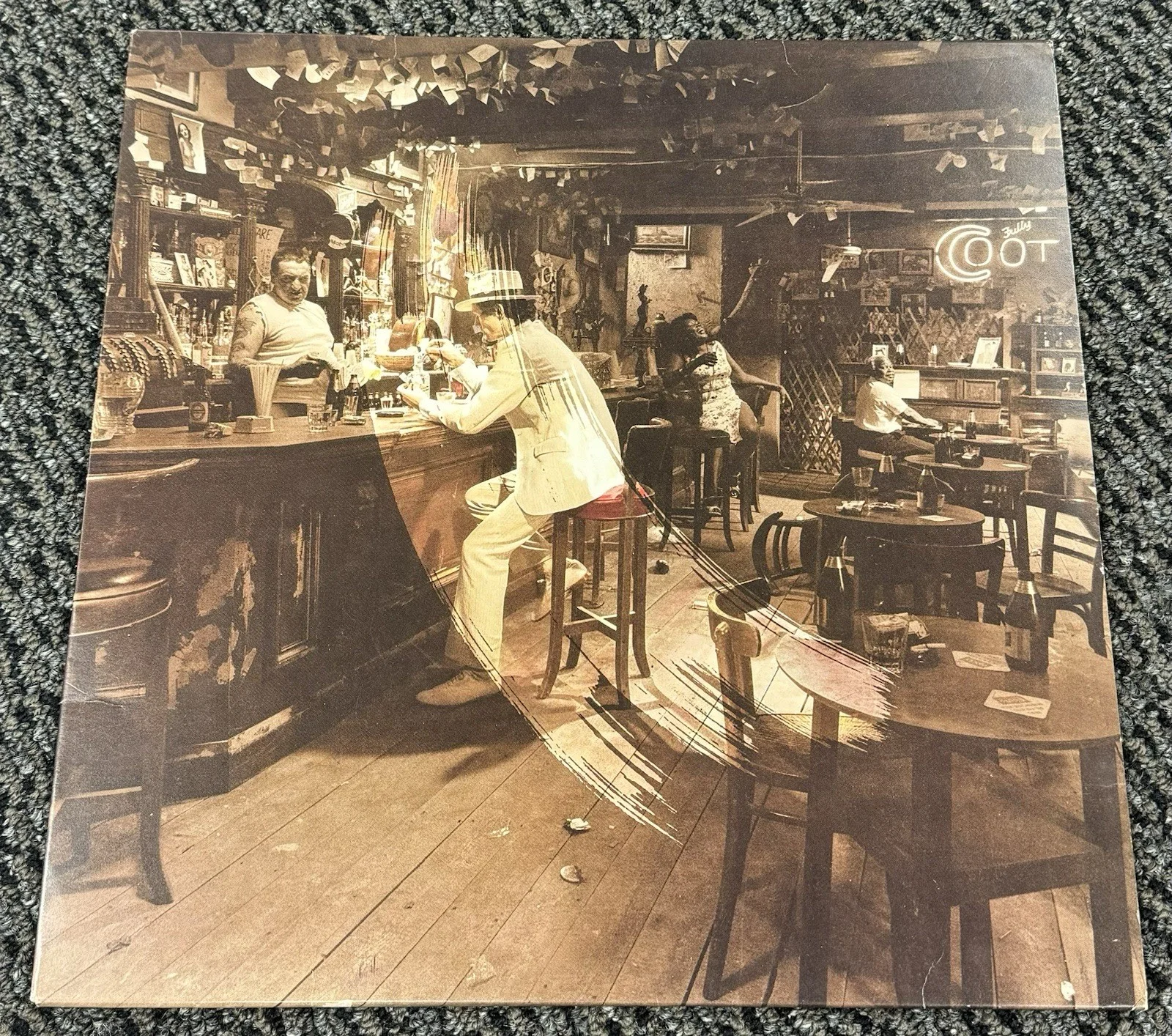 John Bonham Signed Auto In Through The Out Door Led Zeppelin Album Vinyl JSA LOA, изображение 3