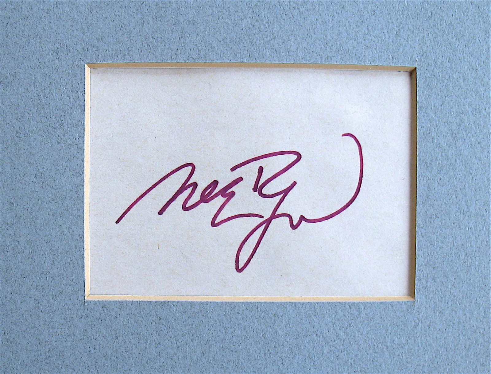 MEG RYAN-Rare Autographed Photograph & Card Display-Hollywood, изображение 2