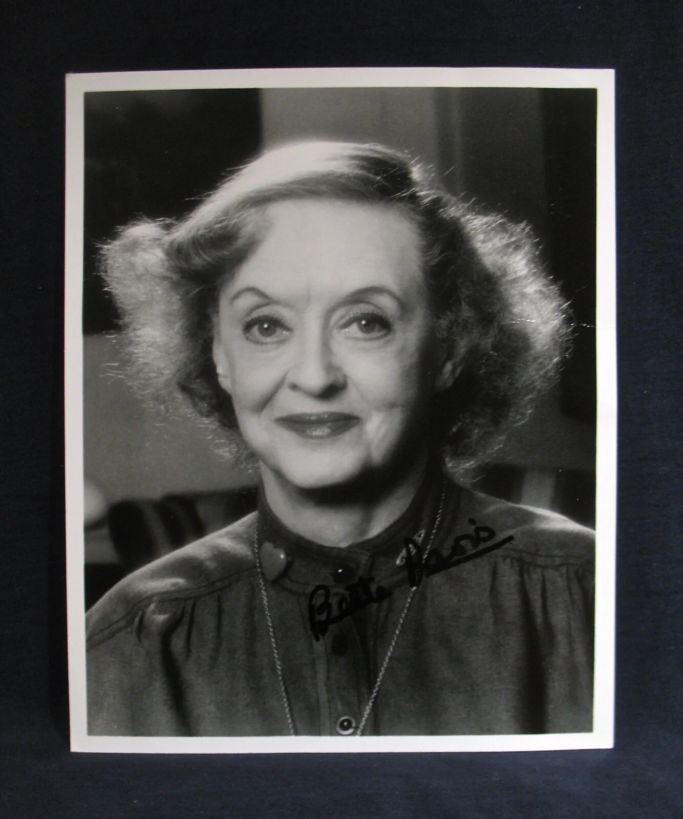 Bette Davis — BETTE DAVIS~Autographed 8x10 Photograph From This Hollywood Legend