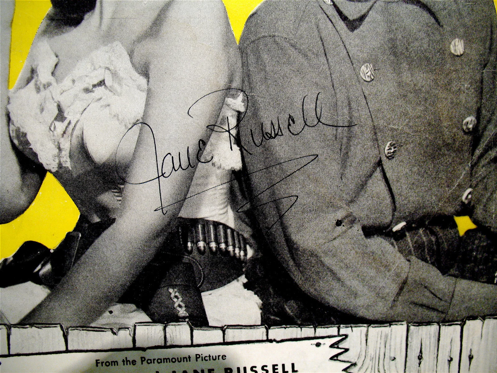 JANE RUSSELL-Rare Autographed BUTTONS AND BOWS Sheet Music-Sexy-JSA COA #L 47395, изображение 2
