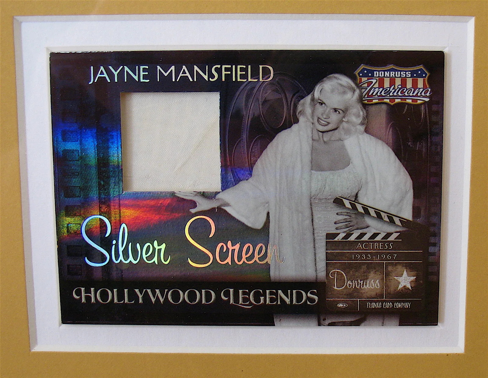 Jayne Mansfield — JAYNE MANSFIELD-Very Rare Autographed Framed Photo Display-Actress-Pinup-COA, image 3