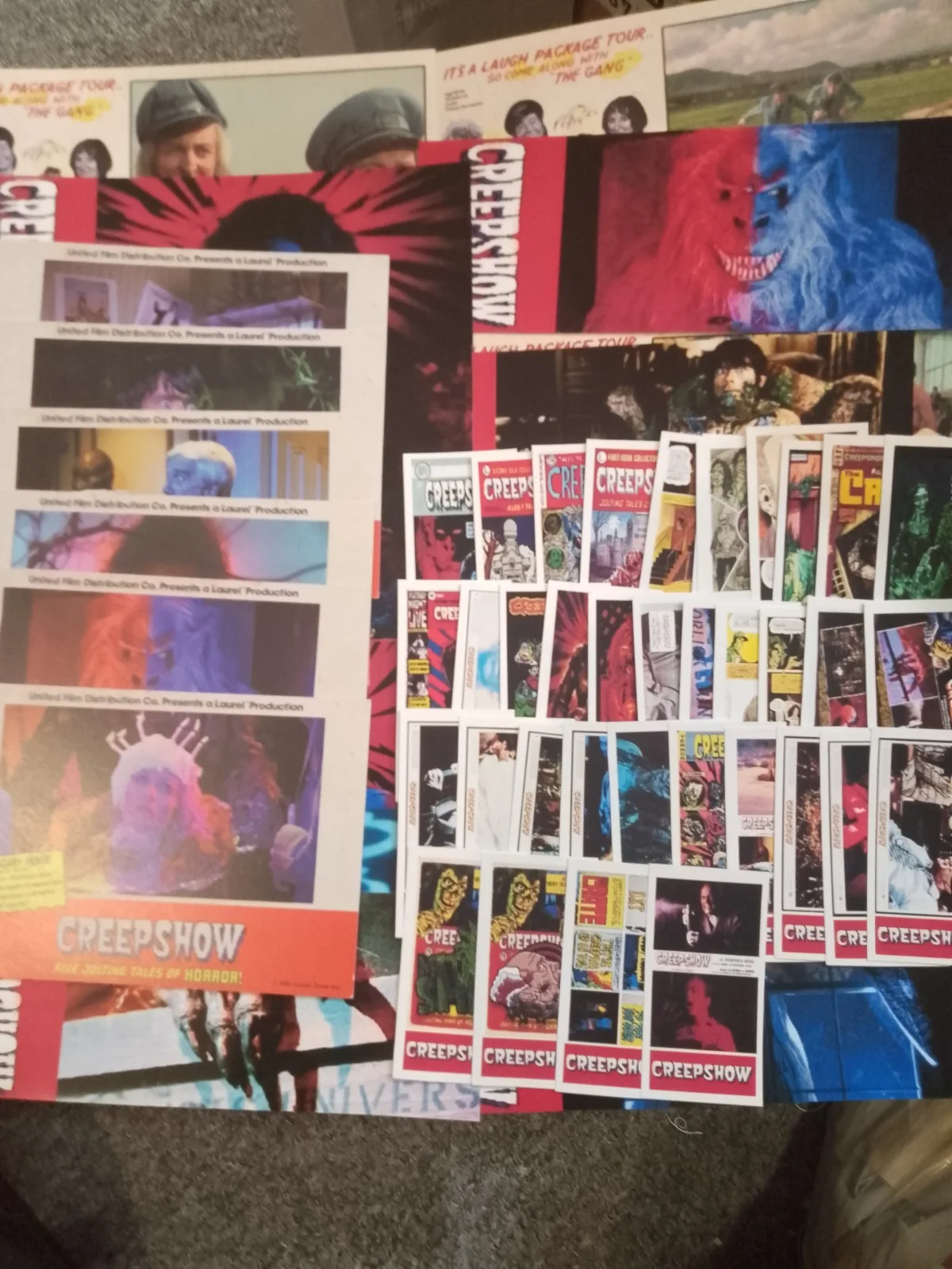 Creepshow 1982.6 Lobby Cards/12 Lobbymarkers/40 Mini Art Cards & box/ 1 bookmark, изображение 2