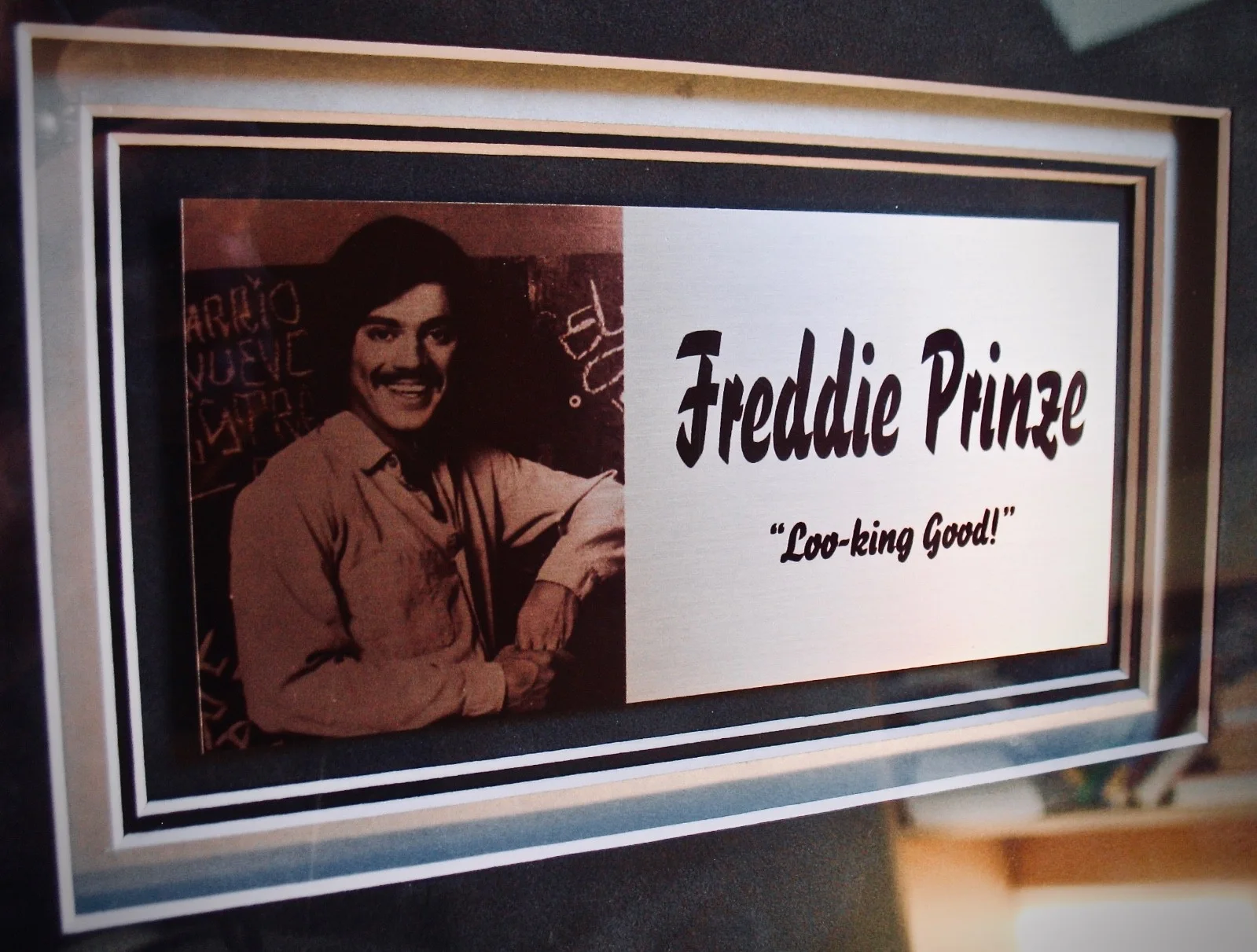 Freddie Prinze Sr — FREDDIE PRINZE~Rare Custom Framed Signature Display w/COA~CHICO and the MAN, изображение 5