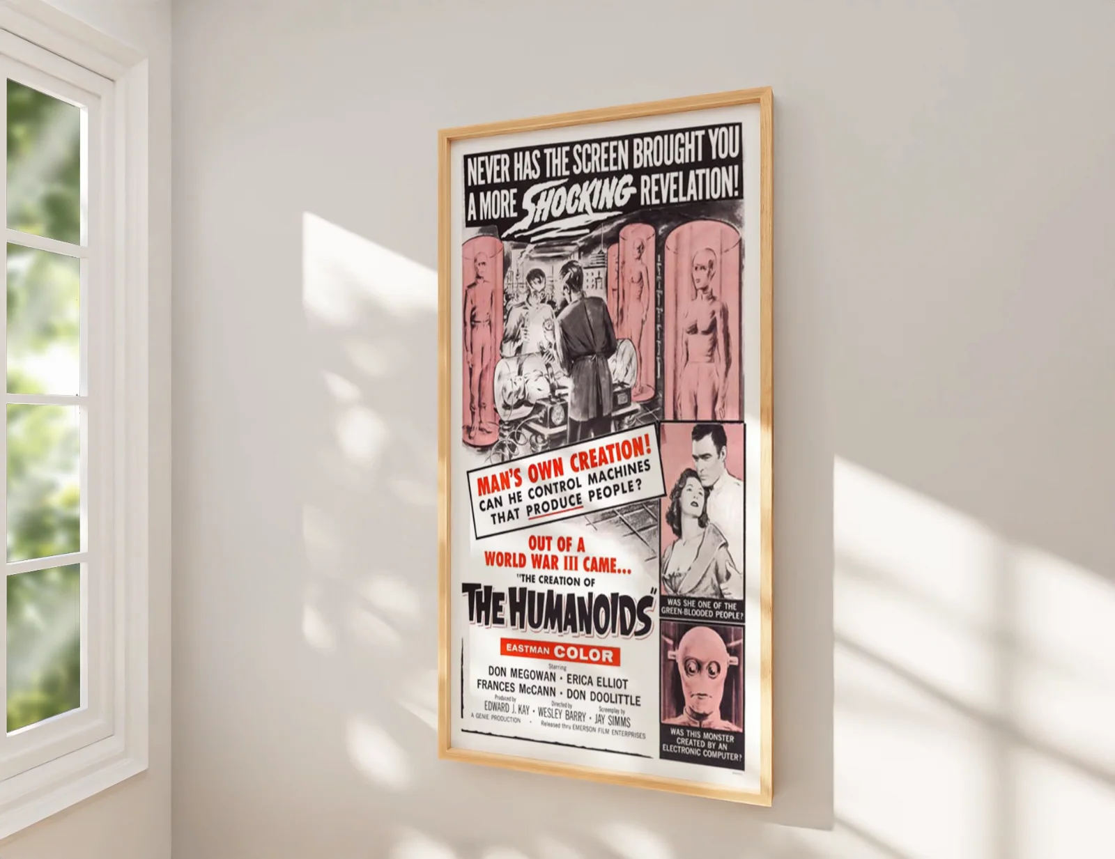 The Creation Of The Humanoids 1962 - Restored 27.2" x 41" US One Sheet Poster, изображение 2